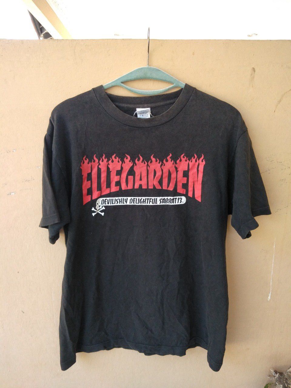 💥Y2K ELLEGARDEN PUNK BAND SUNFADED OVERPRINTED TEE