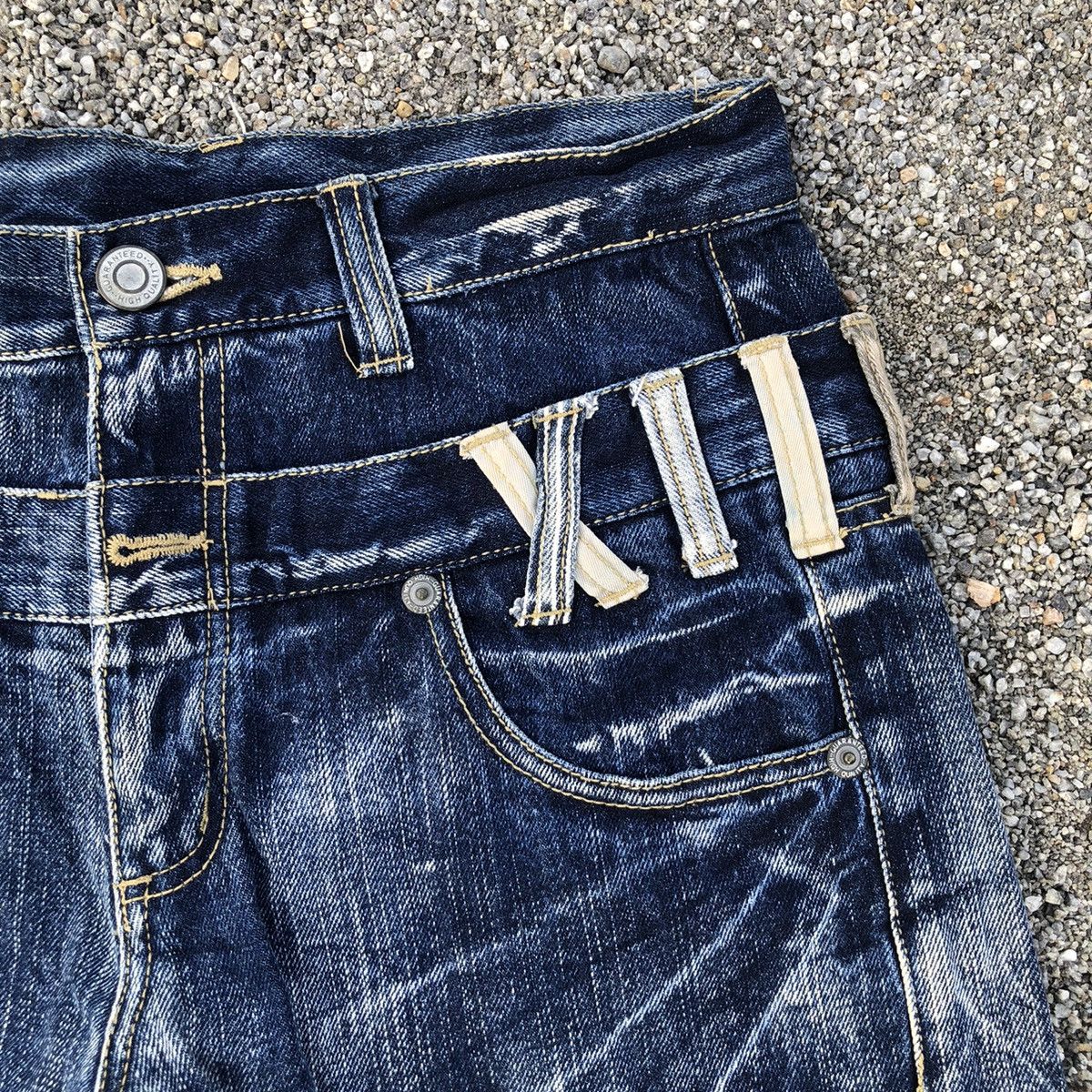 Japanese Brand Double waits/layer denim rare design 🔥 Size US 30 / EU 46 - 3 Thumbnail
