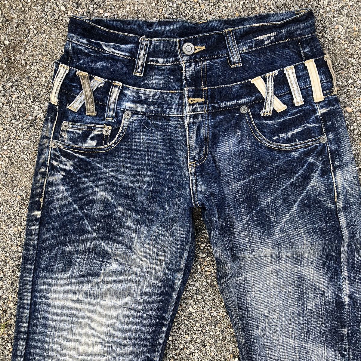 Japanese Brand Double waits/layer denim rare design 🔥 Size US 30 / EU 46 - 2 Thumbnail