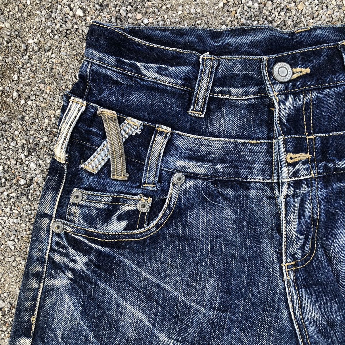 Japanese Brand Double waits/layer denim rare design 🔥 Size US 30 / EU 46 - 4 Thumbnail