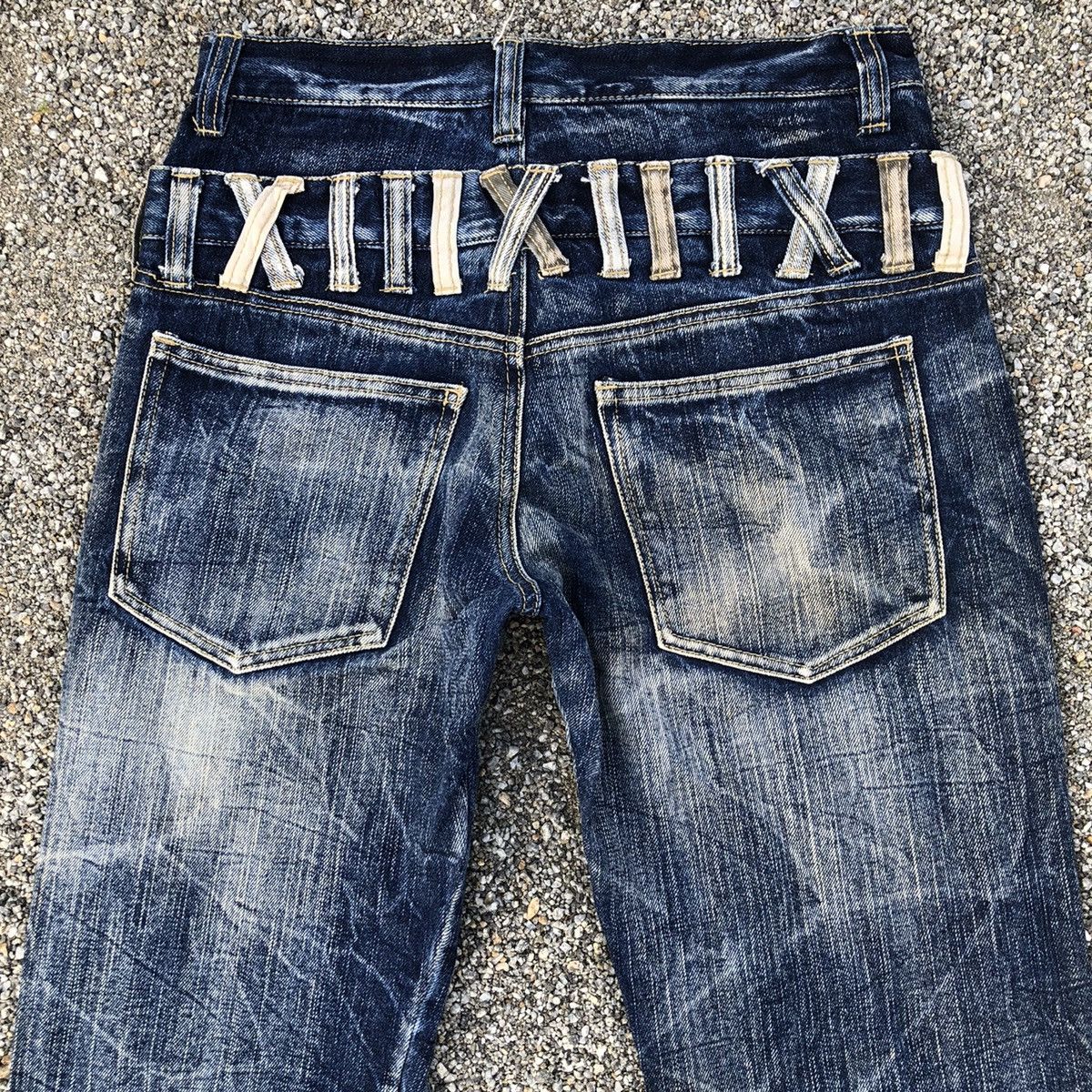 Japanese Brand Double waits/layer denim rare design 🔥 Size US 30 / EU 46 - 8 Thumbnail