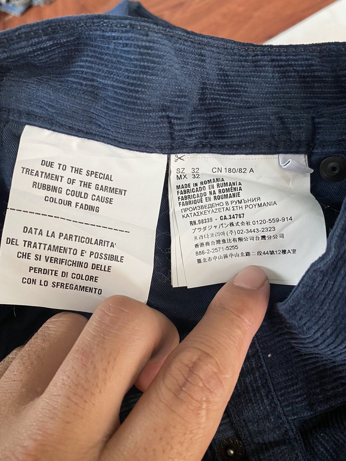 Prada × Vintage Prada Milano Coduroy Pants Size US 34 / EU 50 - 5 Thumbnail