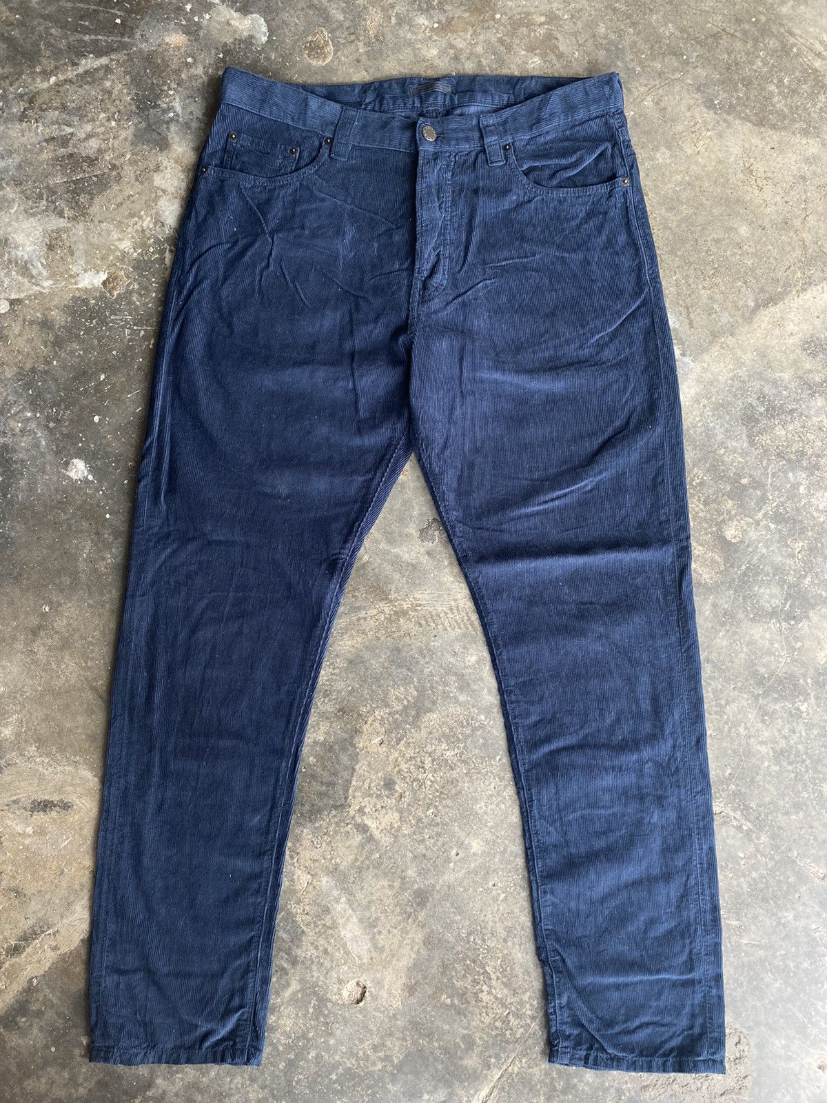 image of Prada Milano Coduroy Pants in Blue, Men's (Size 34)