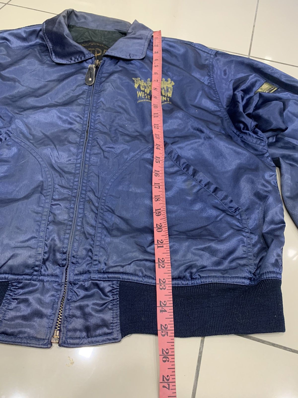 Vintage 1960s WESTPOINT VS-24 ANTI SUBMARINE US ARMY BOMBER JACKET Size US L / EU 52-54 / 3 - 5 Thumbnail