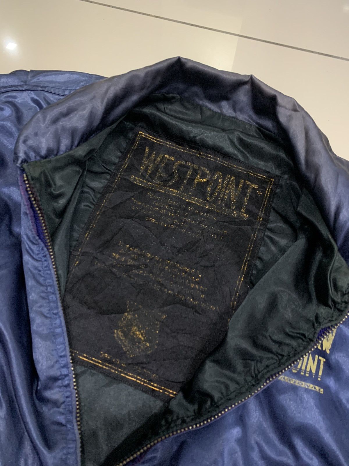 Vintage 1960s WESTPOINT VS-24 ANTI SUBMARINE US ARMY BOMBER JACKET Size US L / EU 52-54 / 3 - 9 Thumbnail