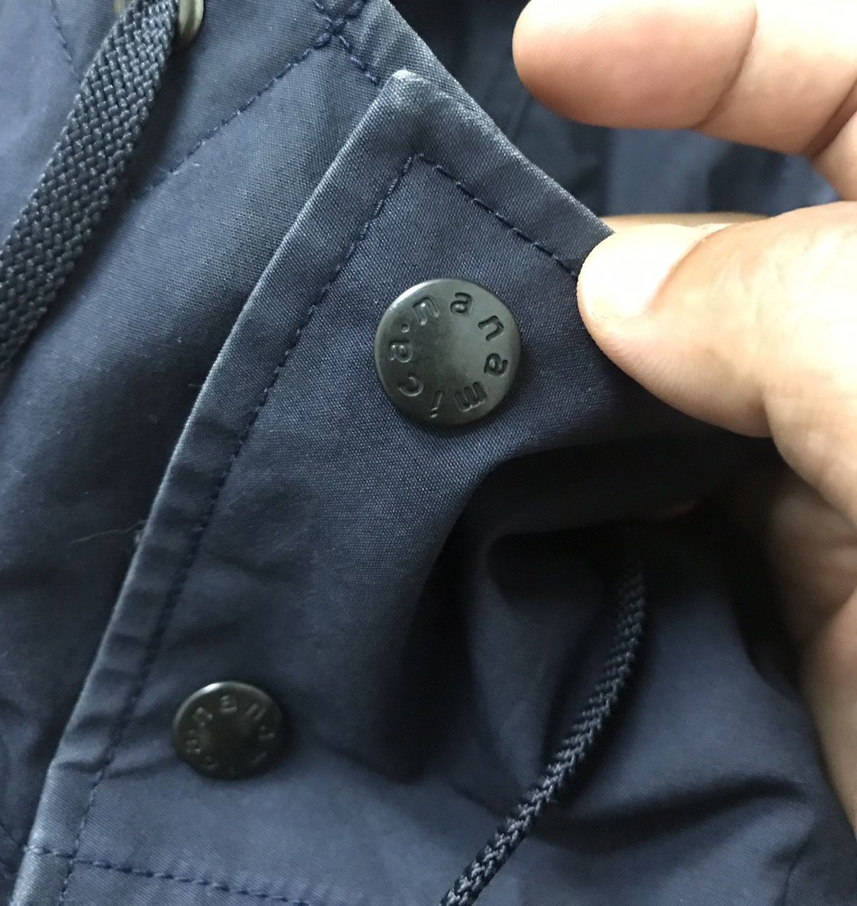 Japanese Brand × Nanamica Nanamica Goretex Waterproof Hoodie Dark Blue Jacket Size US M / EU 48-50 / 2 - 9 Thumbnail
