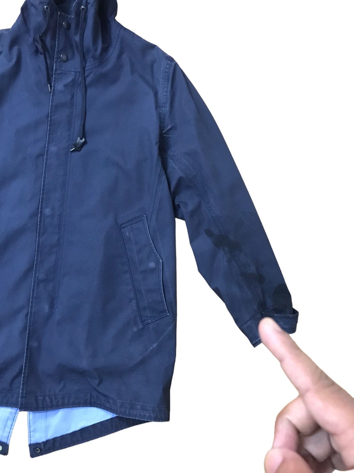 Japanese Brand × Nanamica Nanamica Goretex Waterproof Hoodie Dark Blue Jacket Size US M / EU 48-50 / 2 - 3 Thumbnail
