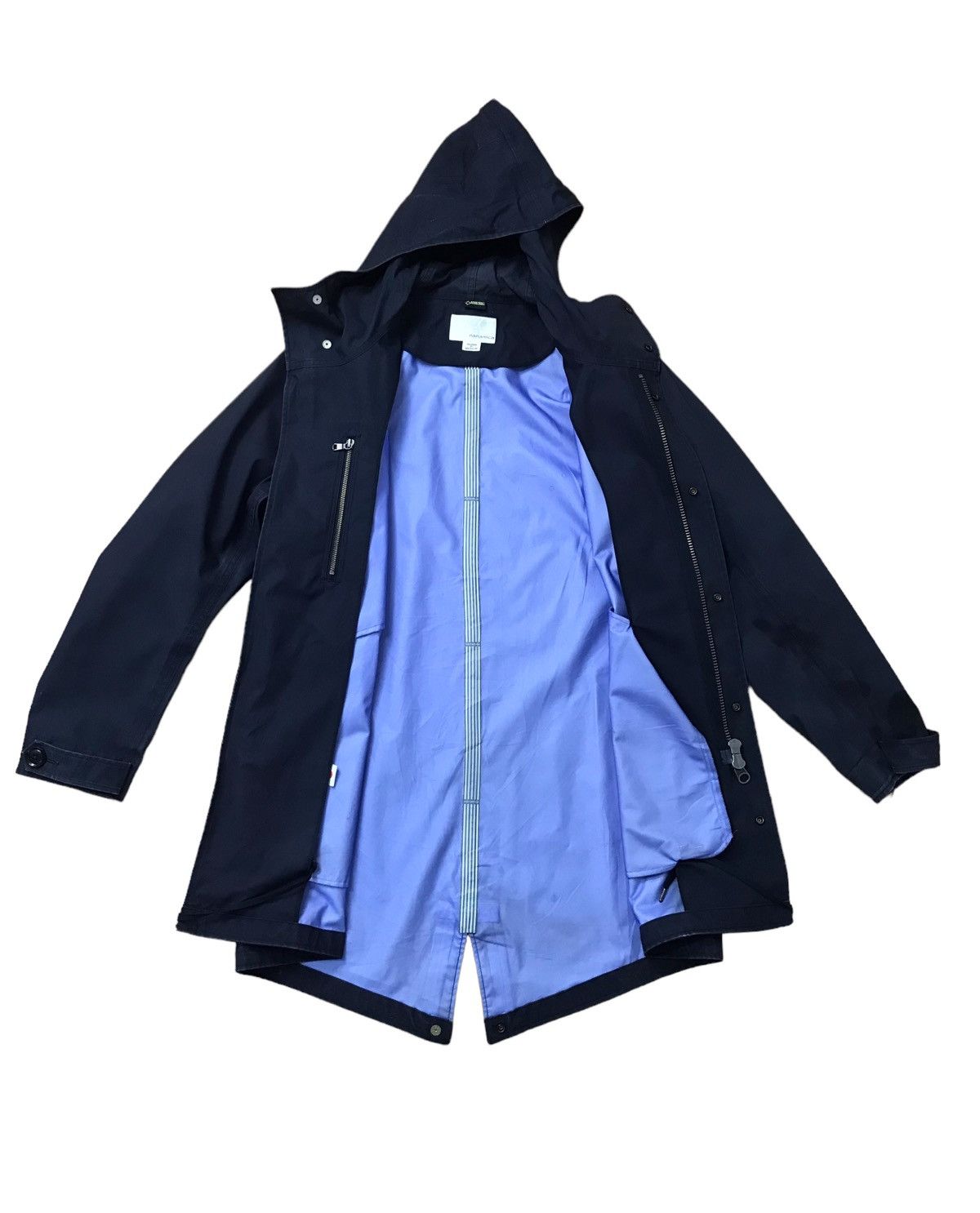 Japanese Brand × Nanamica Nanamica Goretex Waterproof Hoodie Dark Blue Jacket Size US M / EU 48-50 / 2 - 7 Thumbnail