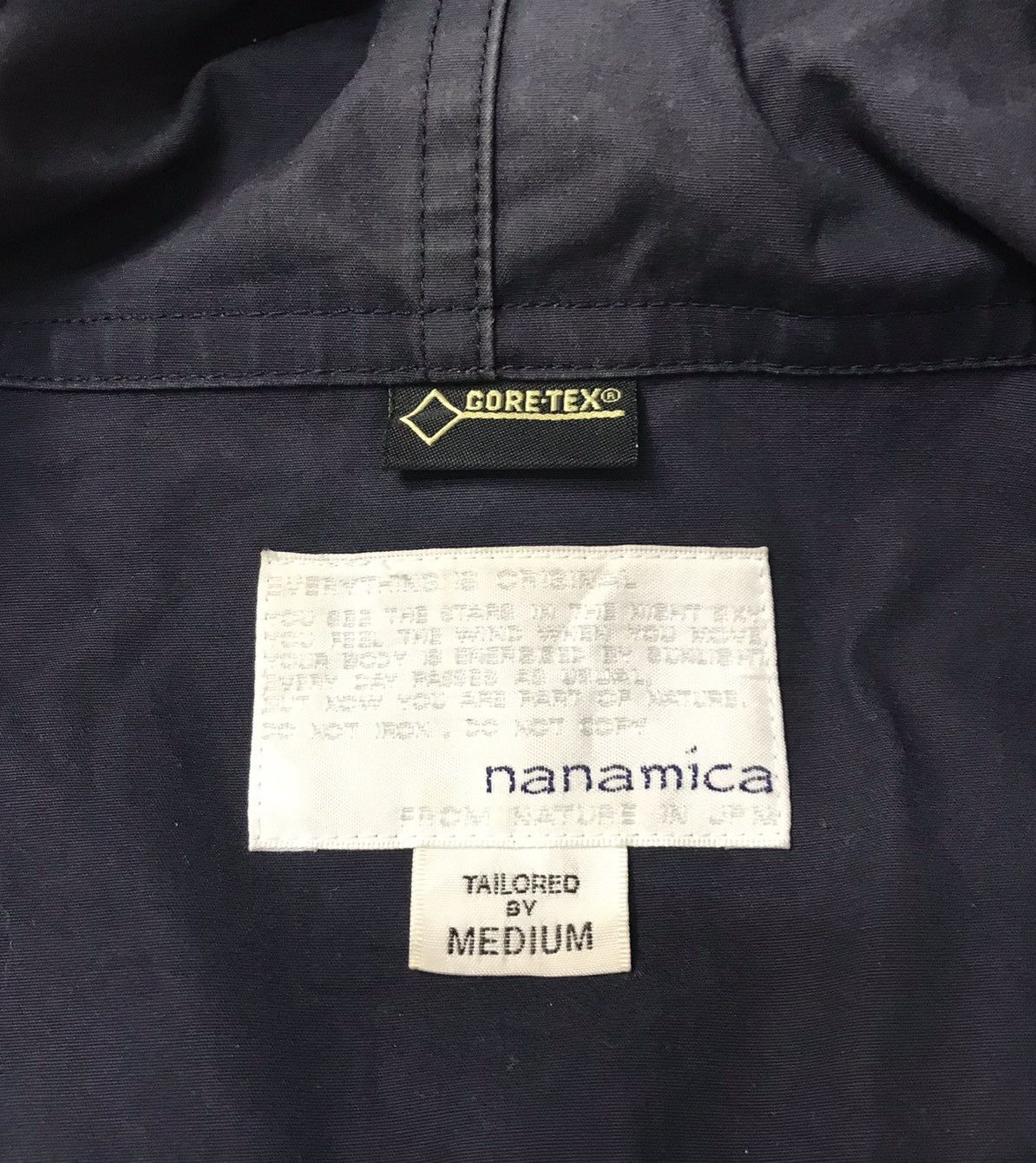 Japanese Brand × Nanamica Nanamica Goretex Waterproof Hoodie Dark Blue Jacket Size US M / EU 48-50 / 2 - 12 Thumbnail