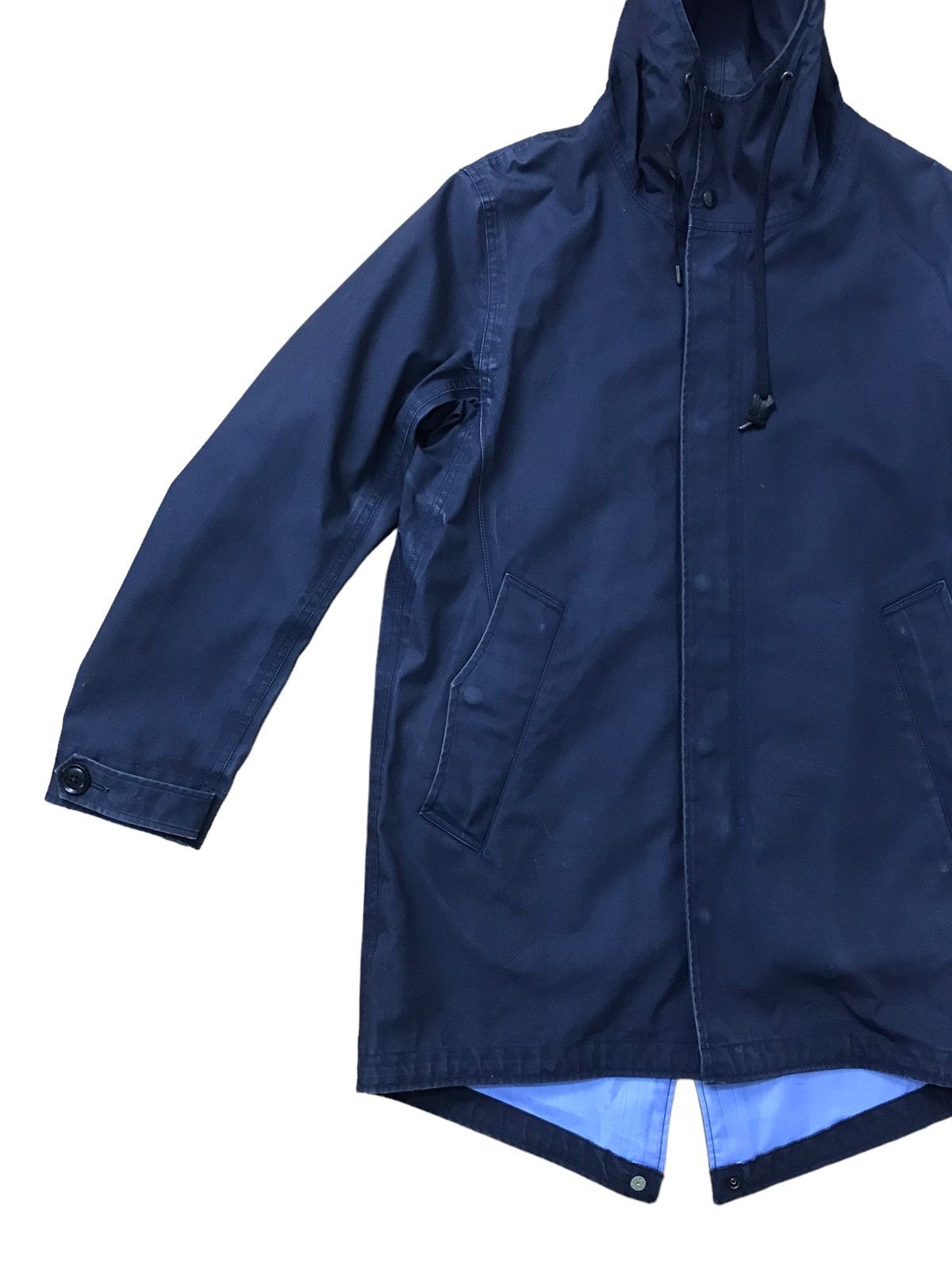 Japanese Brand × Nanamica Nanamica Goretex Waterproof Hoodie Dark Blue Jacket Size US M / EU 48-50 / 2 - 2 Thumbnail