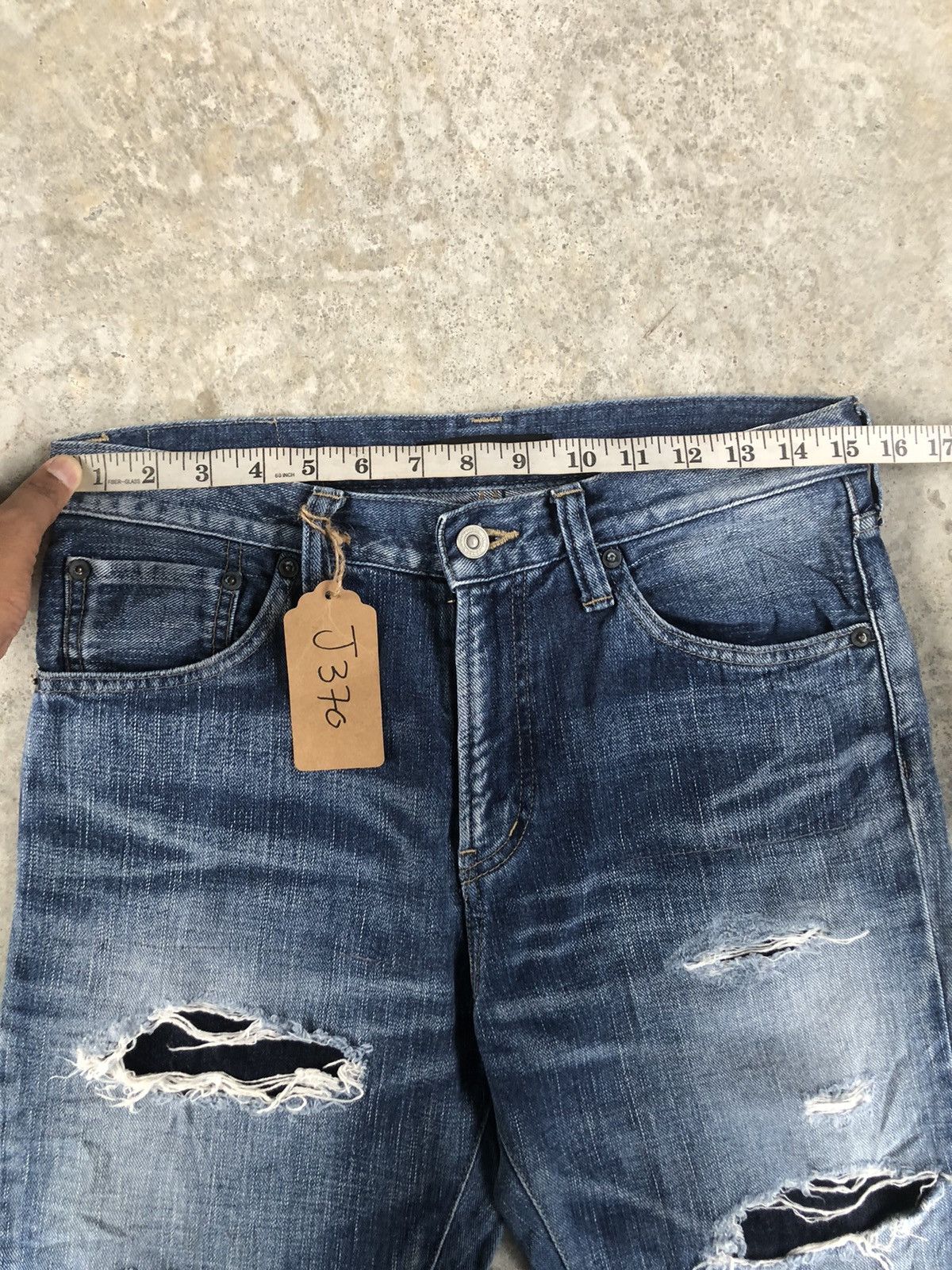 Japanese Brand John bull Distressed Jeans Slim cut Size US 30 / EU 46 - 15 Thumbnail