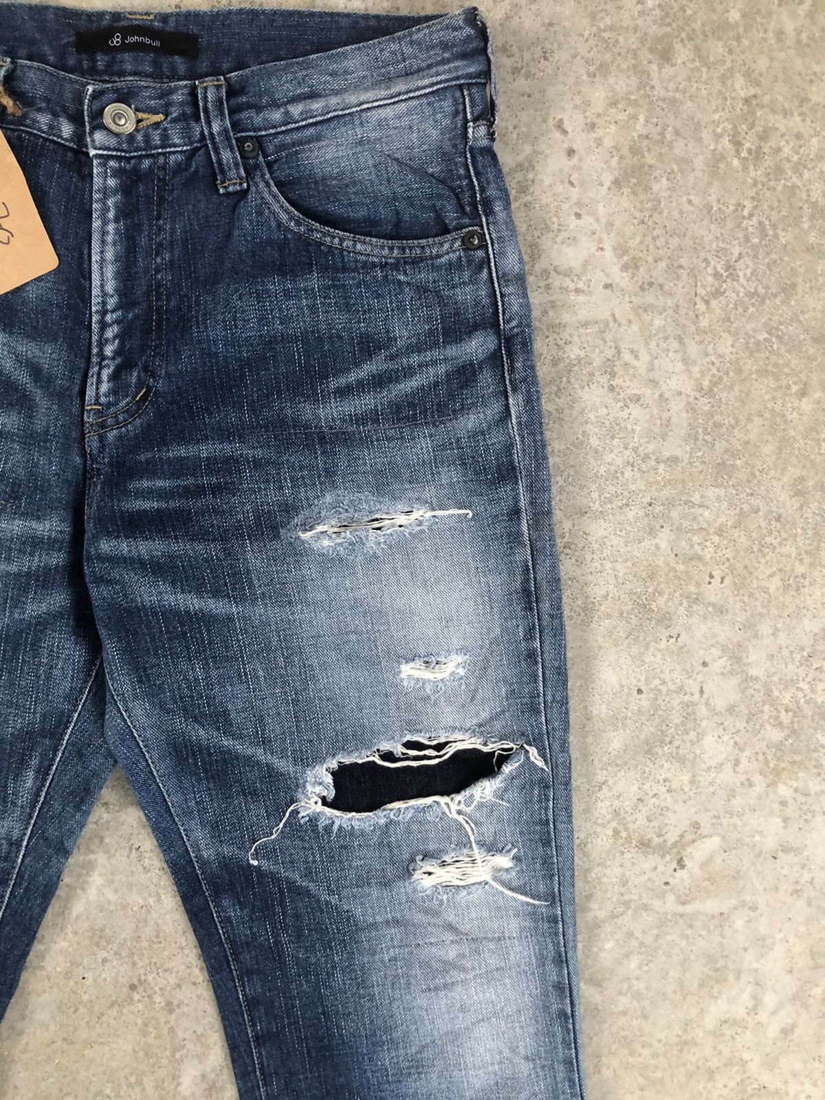 Japanese Brand John bull Distressed Jeans Slim cut Size US 30 / EU 46 - 6 Thumbnail