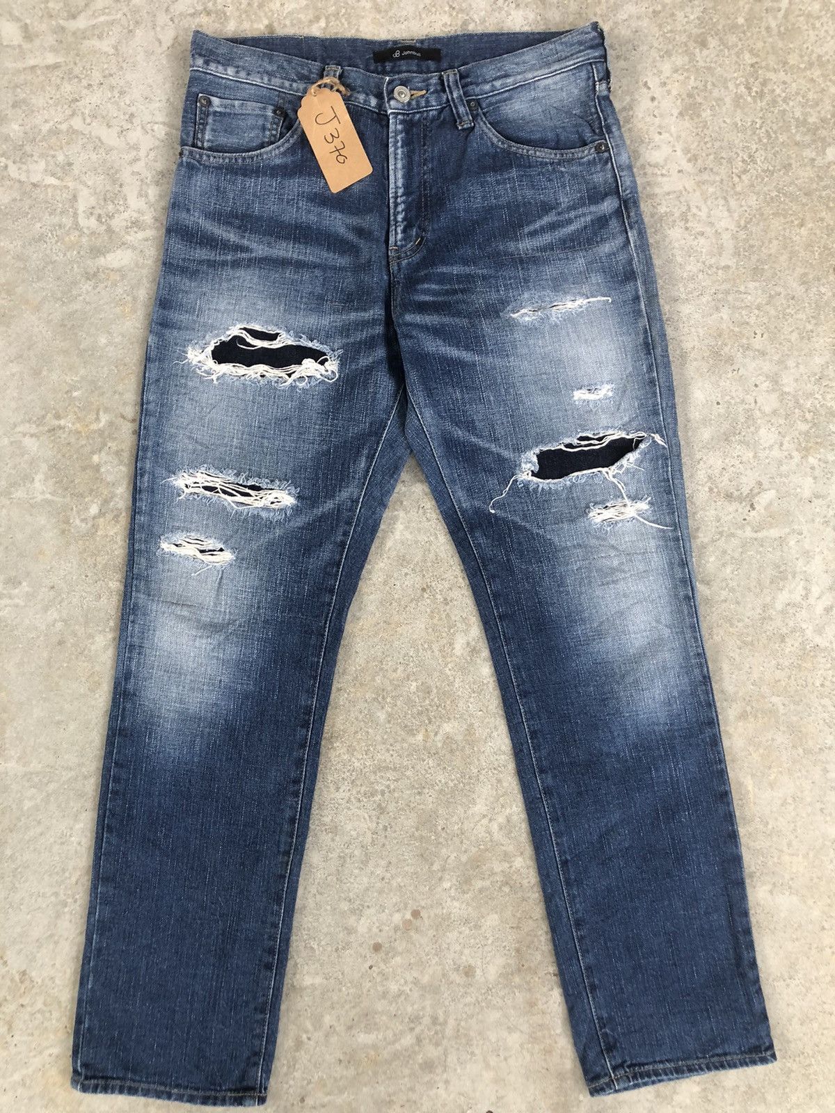 Japanese Brand John bull Distressed Jeans Slim cut Size US 30 / EU 46 - 1 Thumbnail