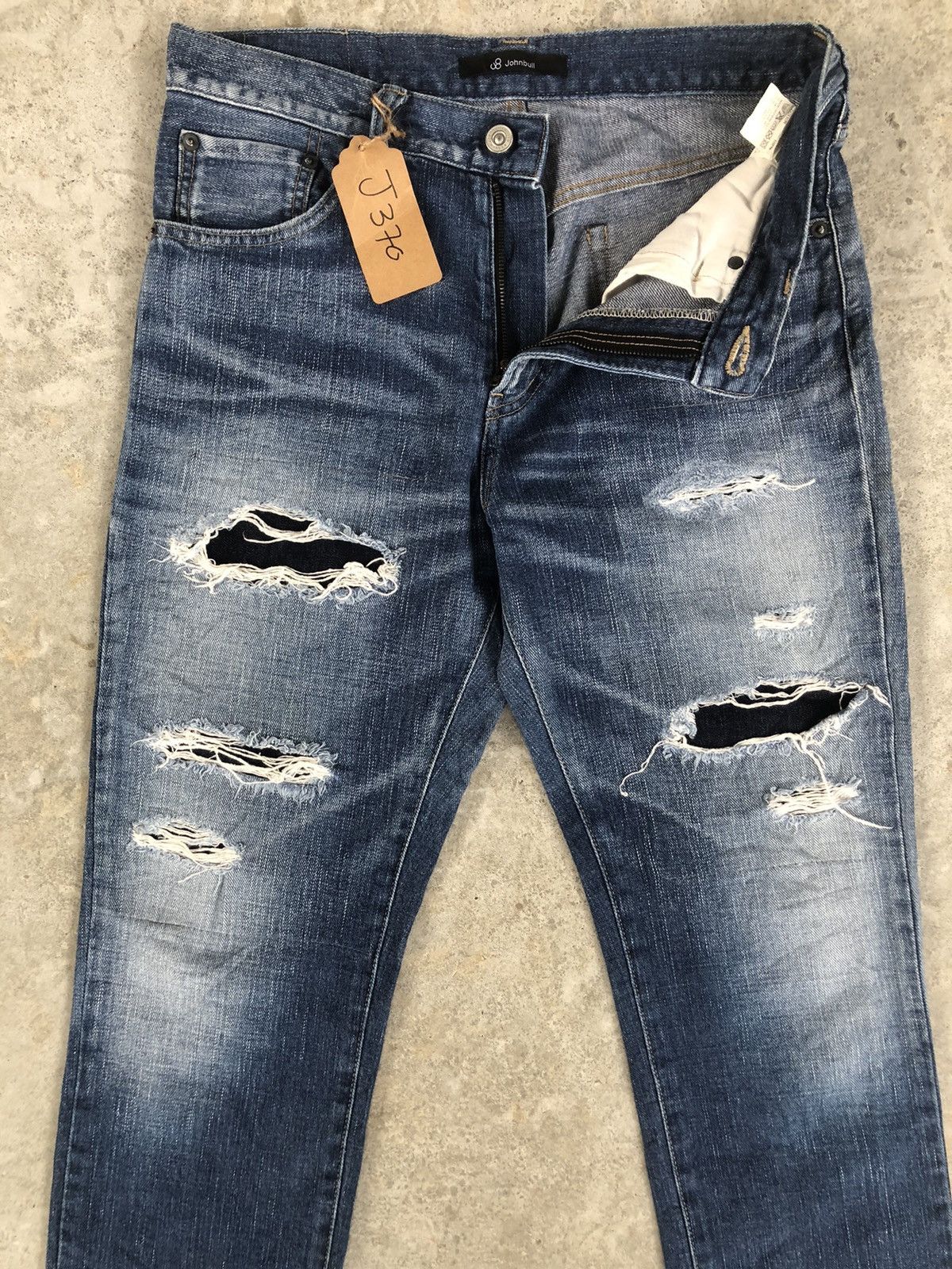 Japanese Brand John bull Distressed Jeans Slim cut Size US 30 / EU 46 - 5 Thumbnail