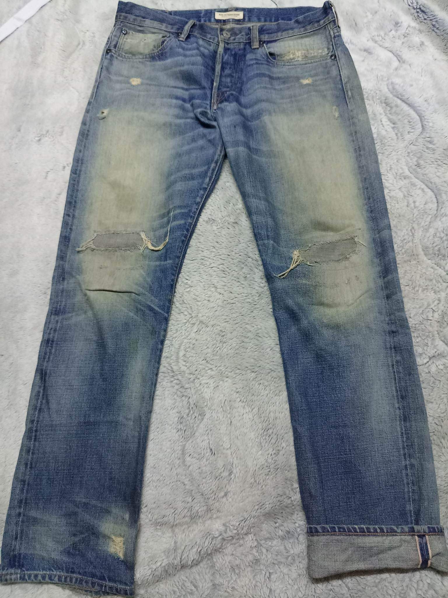 パンツ Ron Herman/Selvadge Used Straight Denim Ron Herman/Selvadge Used Straight Denim
