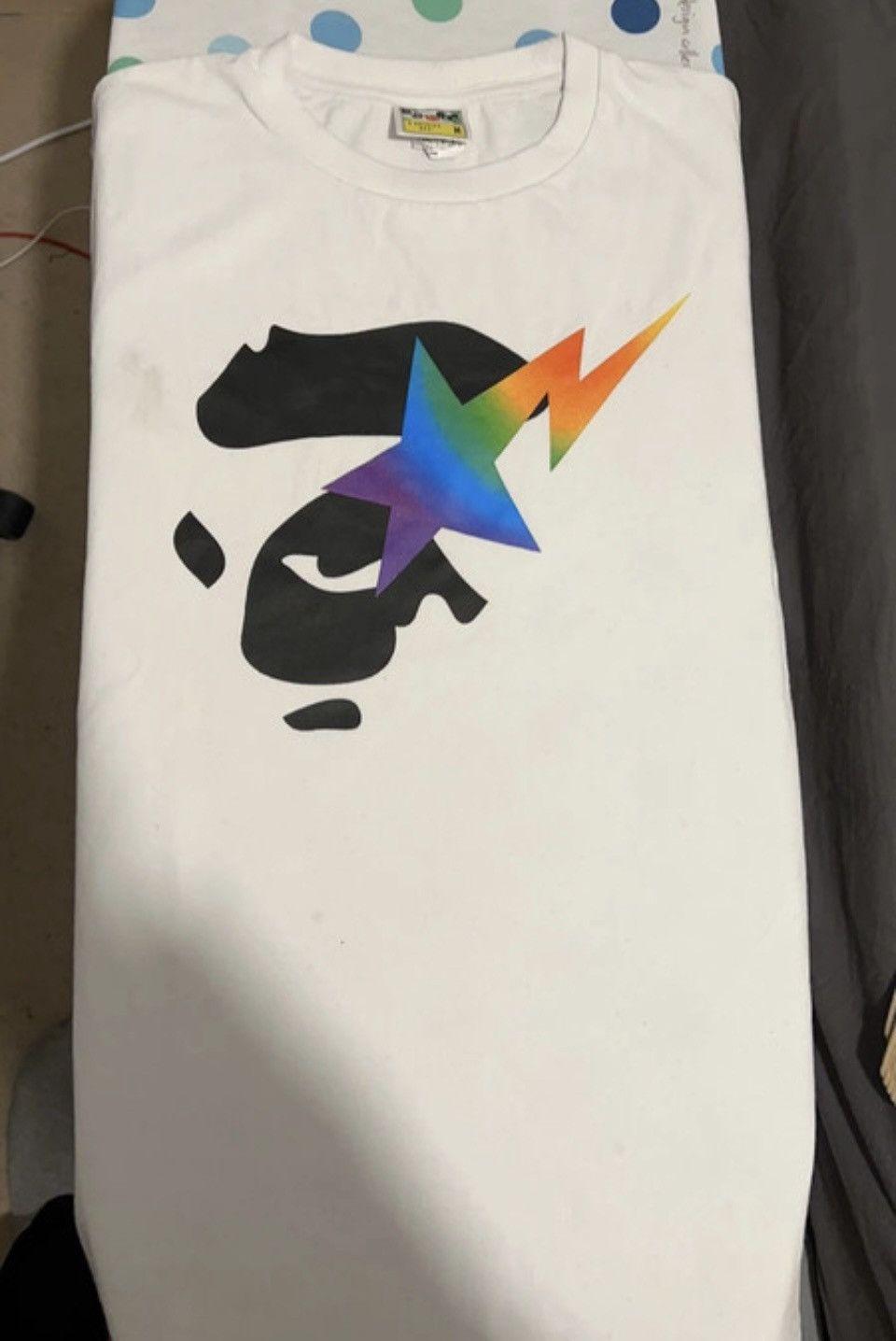 Bape rainbow star eye tee shirt