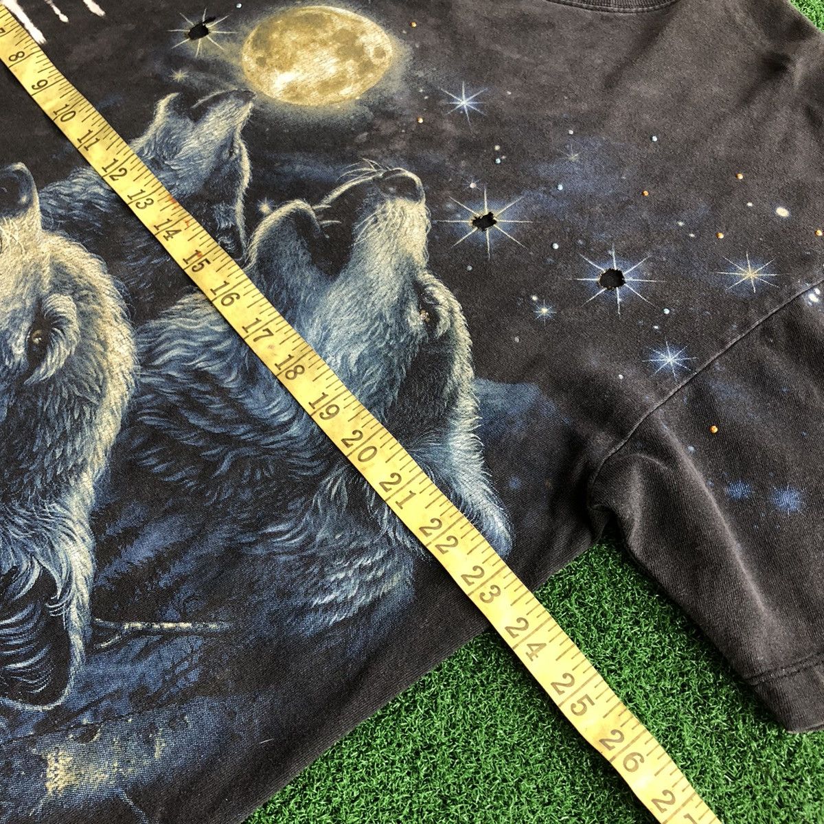 Habitat × Vintage Vintage 90s Wolfs and Moon T-Shirt Rare! Size US XL / EU 56 / 4 - 8 Thumbnail