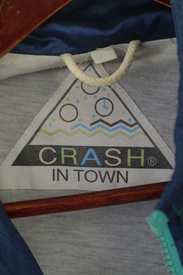 Vintage Crash In Town Men L Jacket Shiny Cream Green Vintage 3187 Size US L / EU 52-54 / 3 - 4 Thumbnail