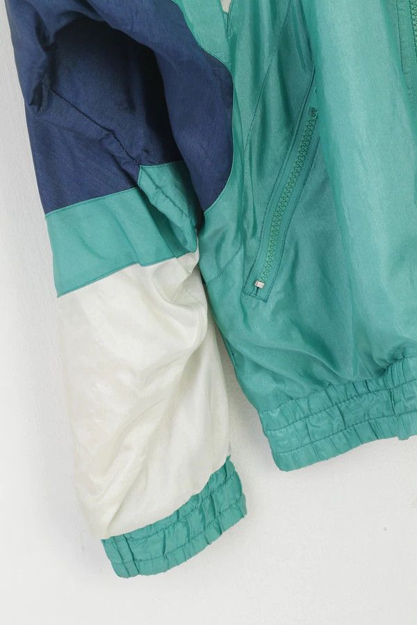 Vintage Crash In Town Men L Jacket Shiny Cream Green Vintage 3187 Size US L / EU 52-54 / 3 - 3 Thumbnail