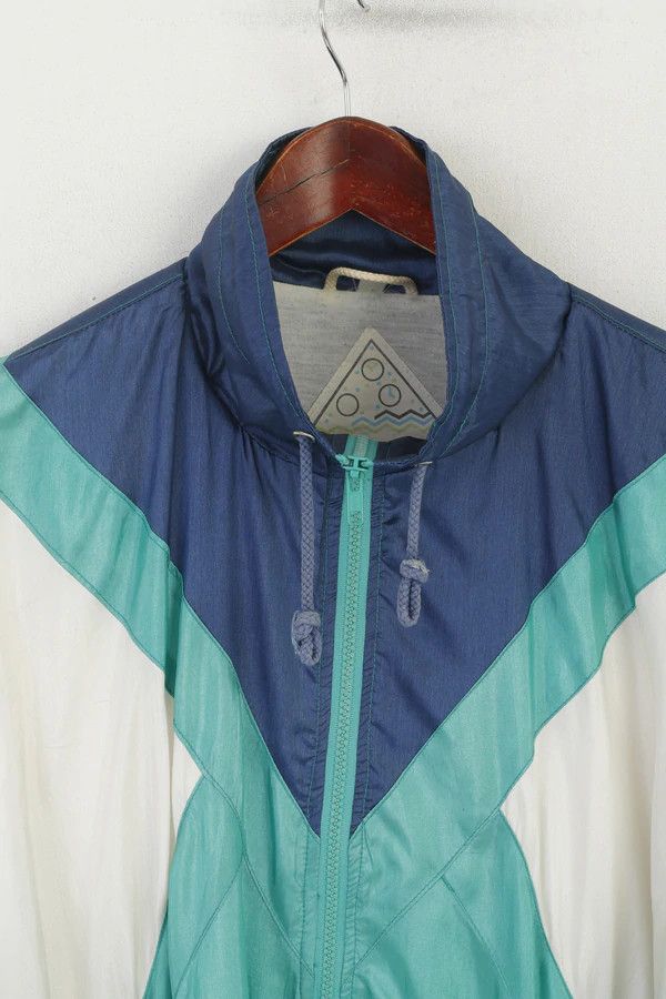 Vintage Crash In Town Men L Jacket Shiny Cream Green Vintage 3187 Size US L / EU 52-54 / 3 - 2 Thumbnail