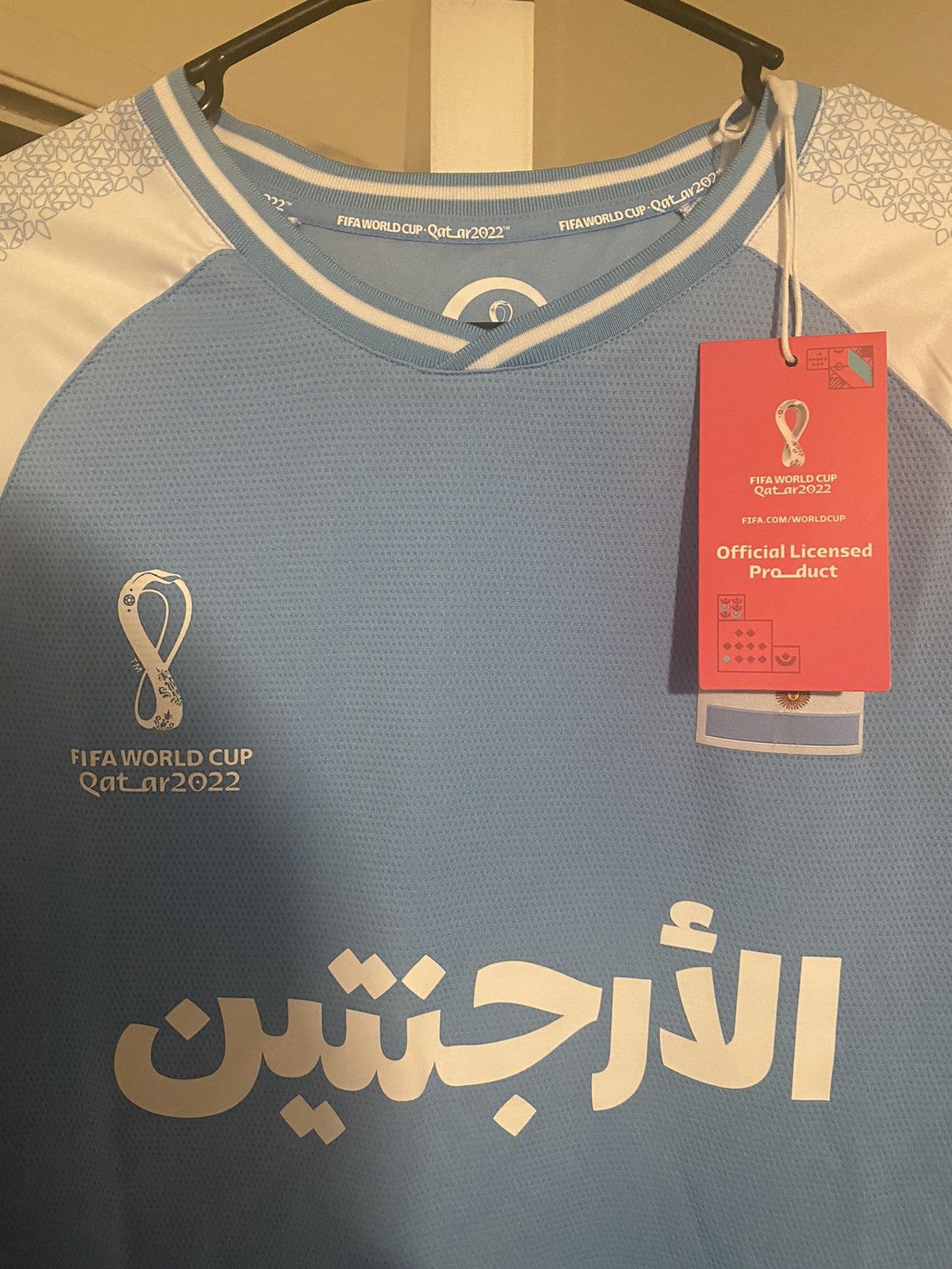 Other Argentina CAMPEONES DEL MUNDO World Cup 2022 Jersey🇦🇷🇶🇦🏆 Size US L / EU 52-54 / 3 - 2 Thumbnail