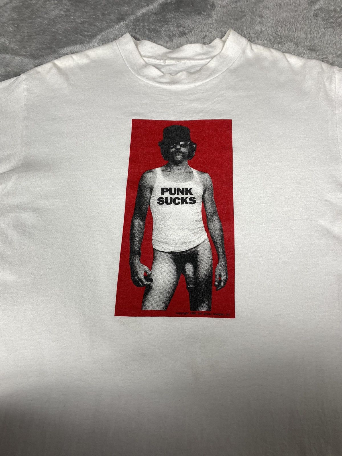 Powell Peralta Vintage Skate Old Ghost Design ‘Punk Sucks’ Size US M / EU 48-50 / 2 - 8 Thumbnail