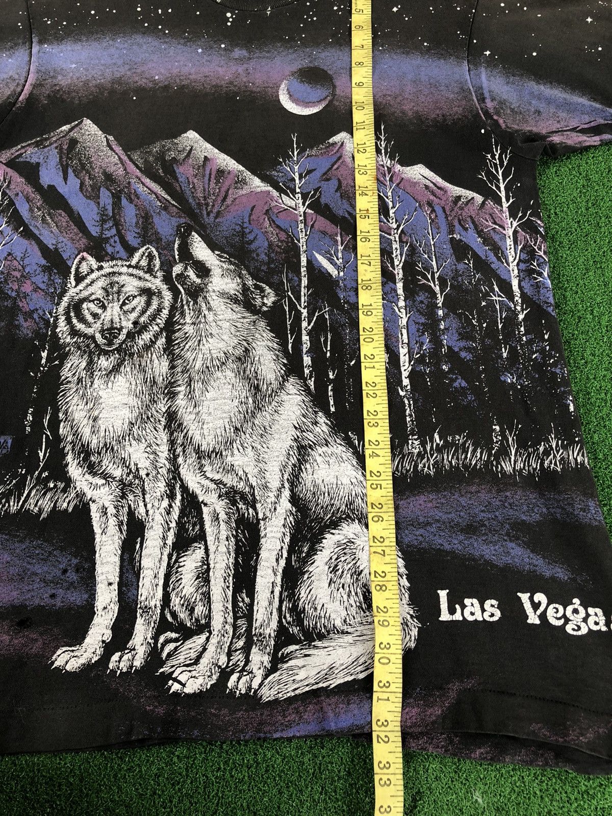Habitat Rare Distressed Vintage 90s Wolfs in the Mountain Las Vegas Size US XL / EU 56 / 4 - 13 Thumbnail