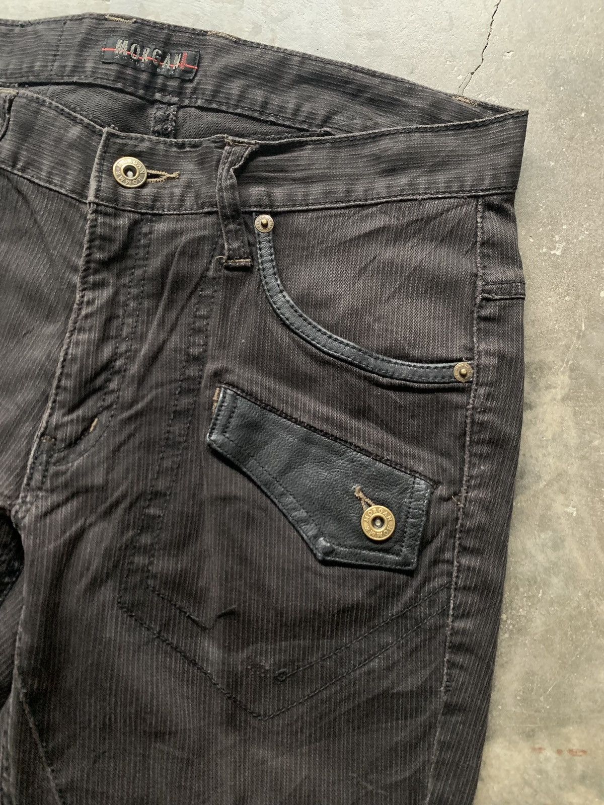 Japanese Brand × Morgan Homme × Vintage Morgan homme bootcut pants Size 30" / US 8 / IT 44 - 4 Thumbnail