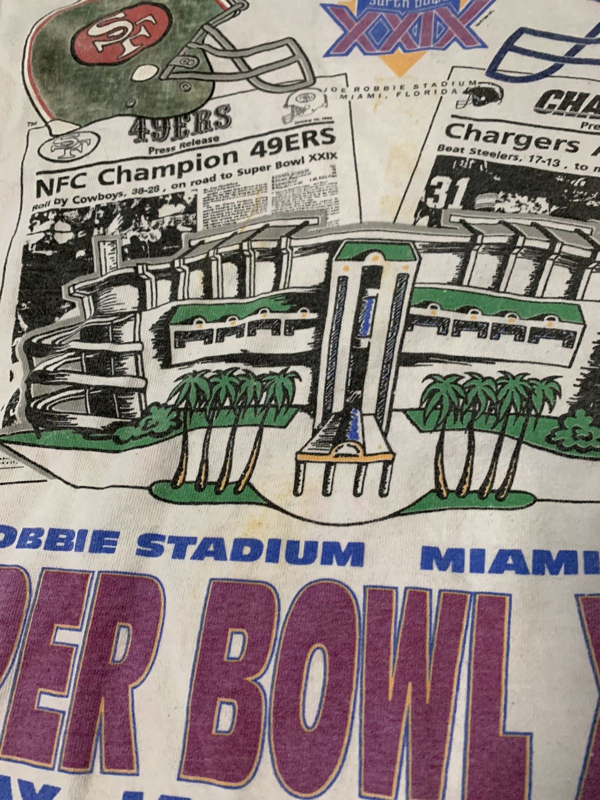 Vintage Vintage Superbowl XXIX 1994 License Chargers vs 49ers Size US L / EU 52-54 / 3 - 2 Thumbnail
