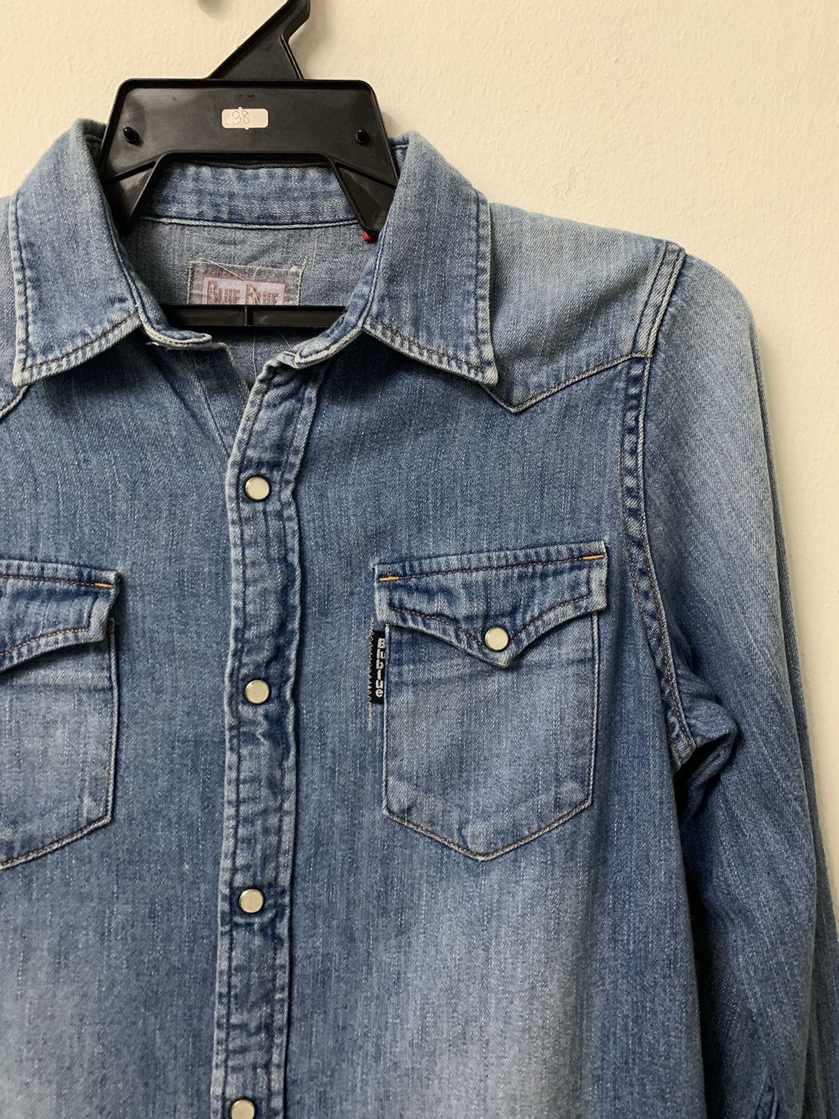 Blue Blue Japan × Japanese Brand × Vintage Vintage Blue2 Japan western snap button Size S / US 4 / IT 40 - 3 Thumbnail