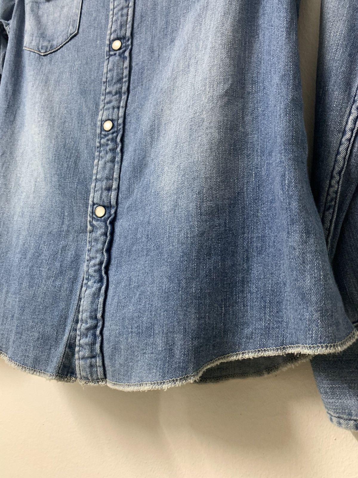 Blue Blue Japan × Japanese Brand × Vintage Vintage Blue2 Japan western snap button Size S / US 4 / IT 40 - 8 Thumbnail