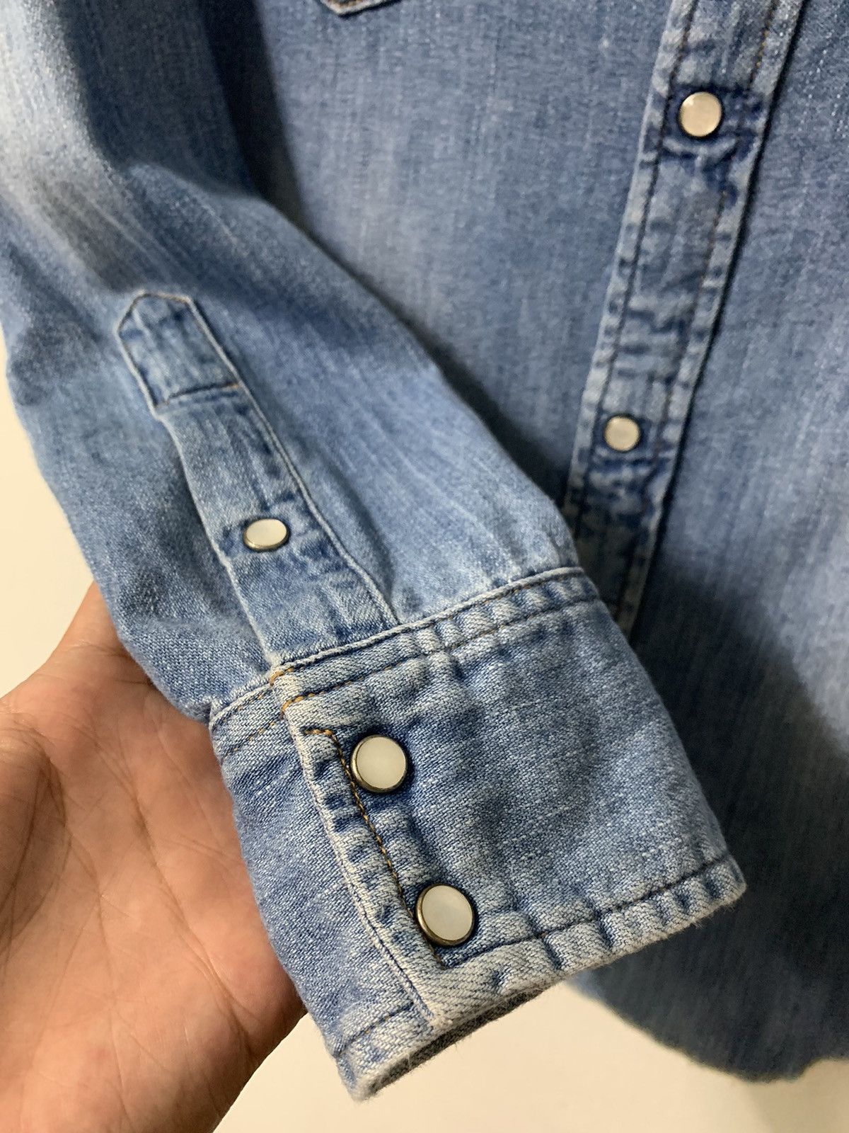 Blue Blue Japan × Japanese Brand × Vintage Vintage Blue2 Japan western snap button Size S / US 4 / IT 40 - 10 Thumbnail