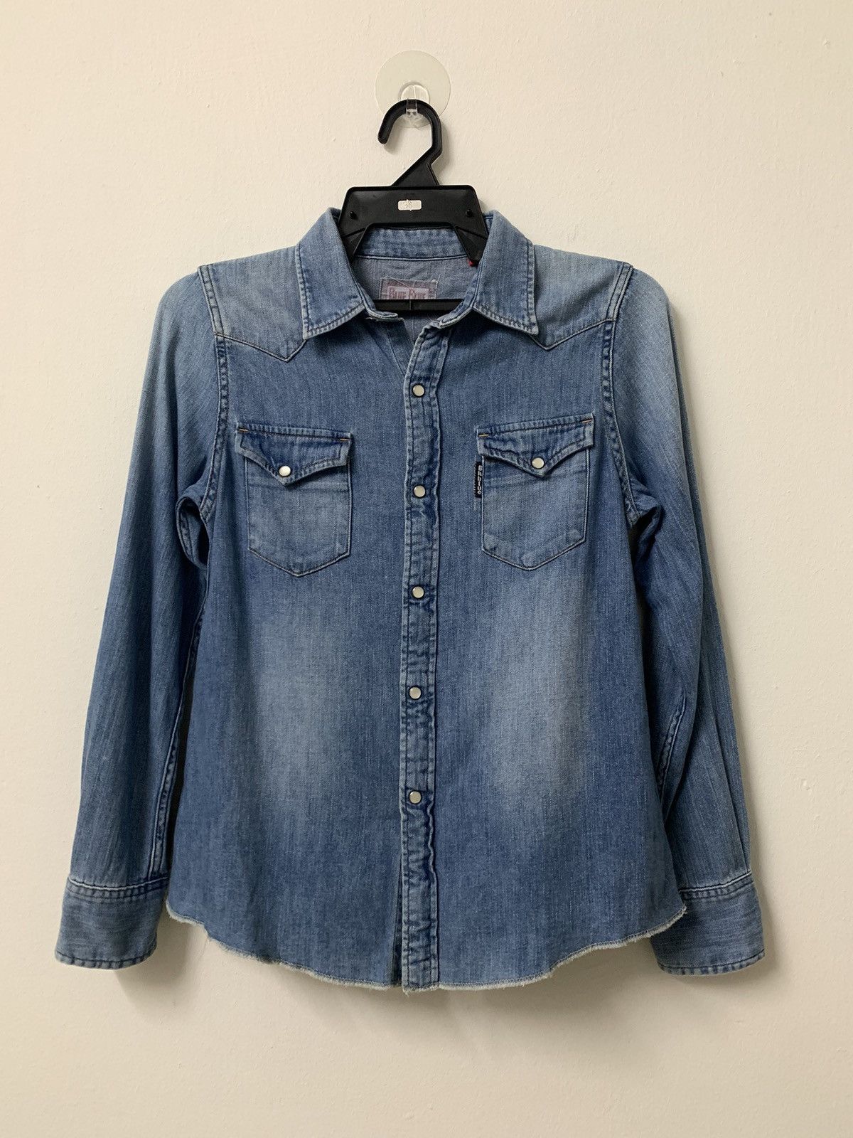 Blue Blue Japan × Japanese Brand × Vintage Vintage Blue2 Japan western snap button Size S / US 4 / IT 40 - 1 Thumbnail
