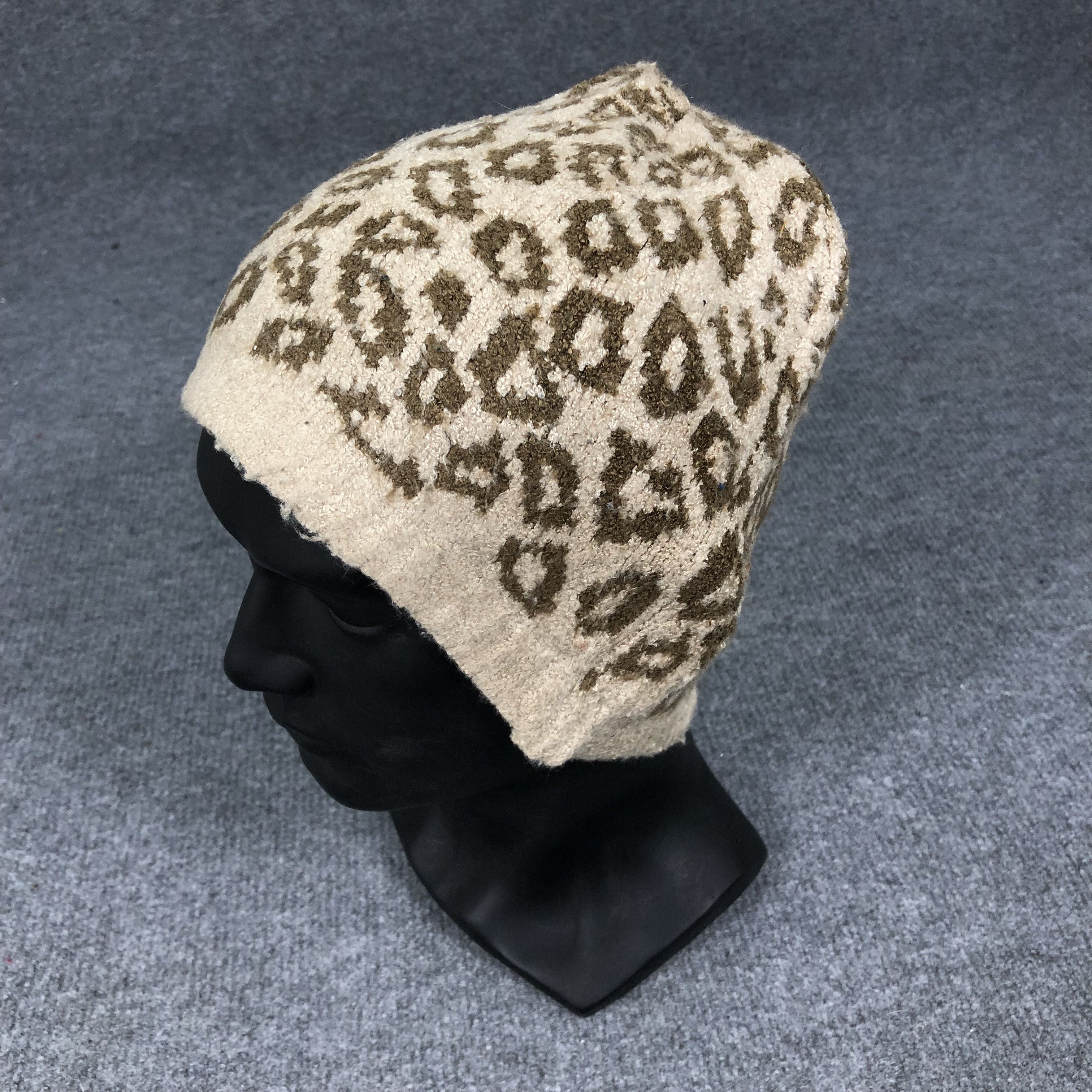 Japanese Brand × Vintage Vintage Leopard Beanie Hat Size ONE SIZE - 1 Thumbnail