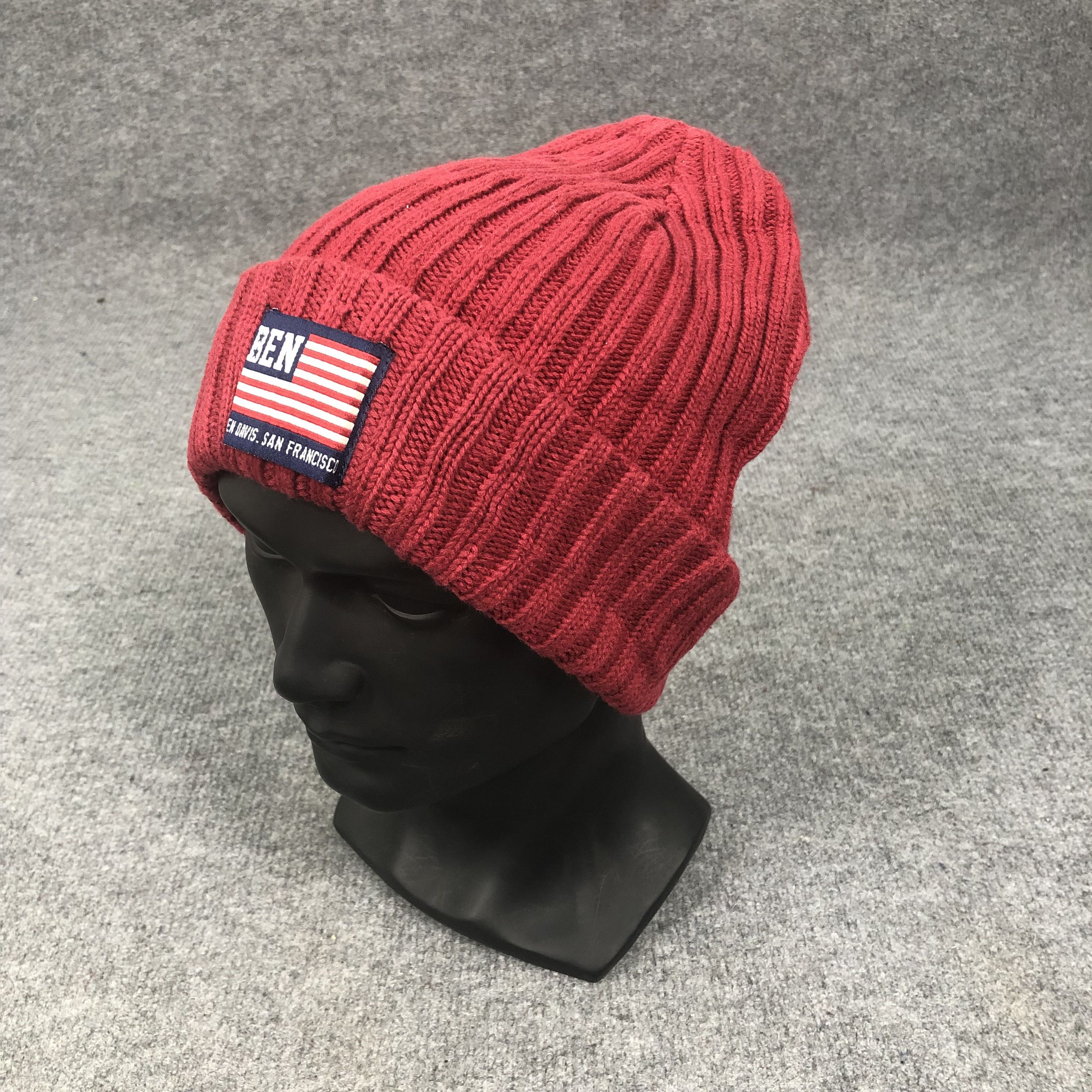 Ben Davis × Vintage Vintage Ben Davis Beanie Hat B1015 Size ONE SIZE - 2 Thumbnail