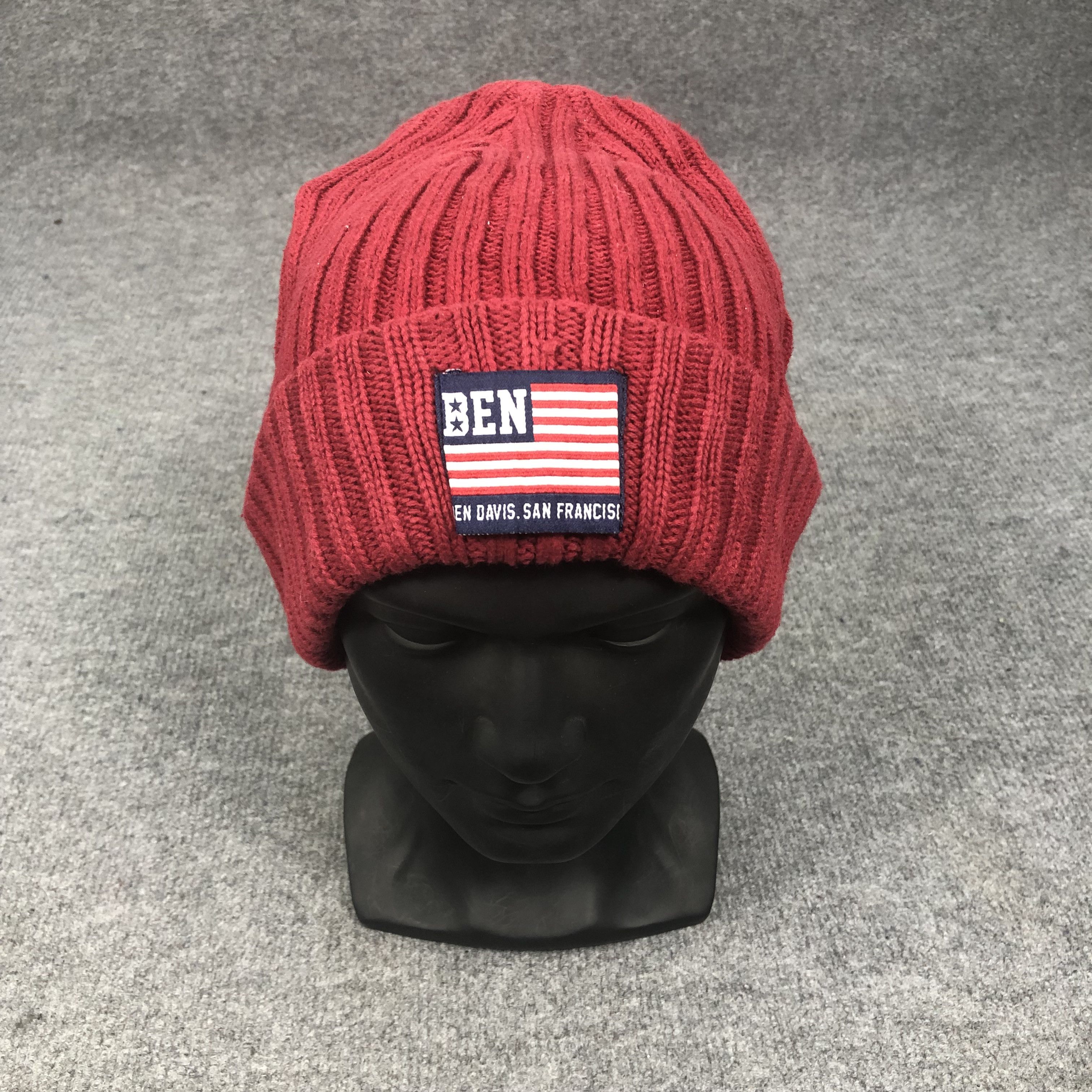 Ben Davis × Vintage Vintage Ben Davis Beanie Hat B1015 Size ONE SIZE - 1 Thumbnail