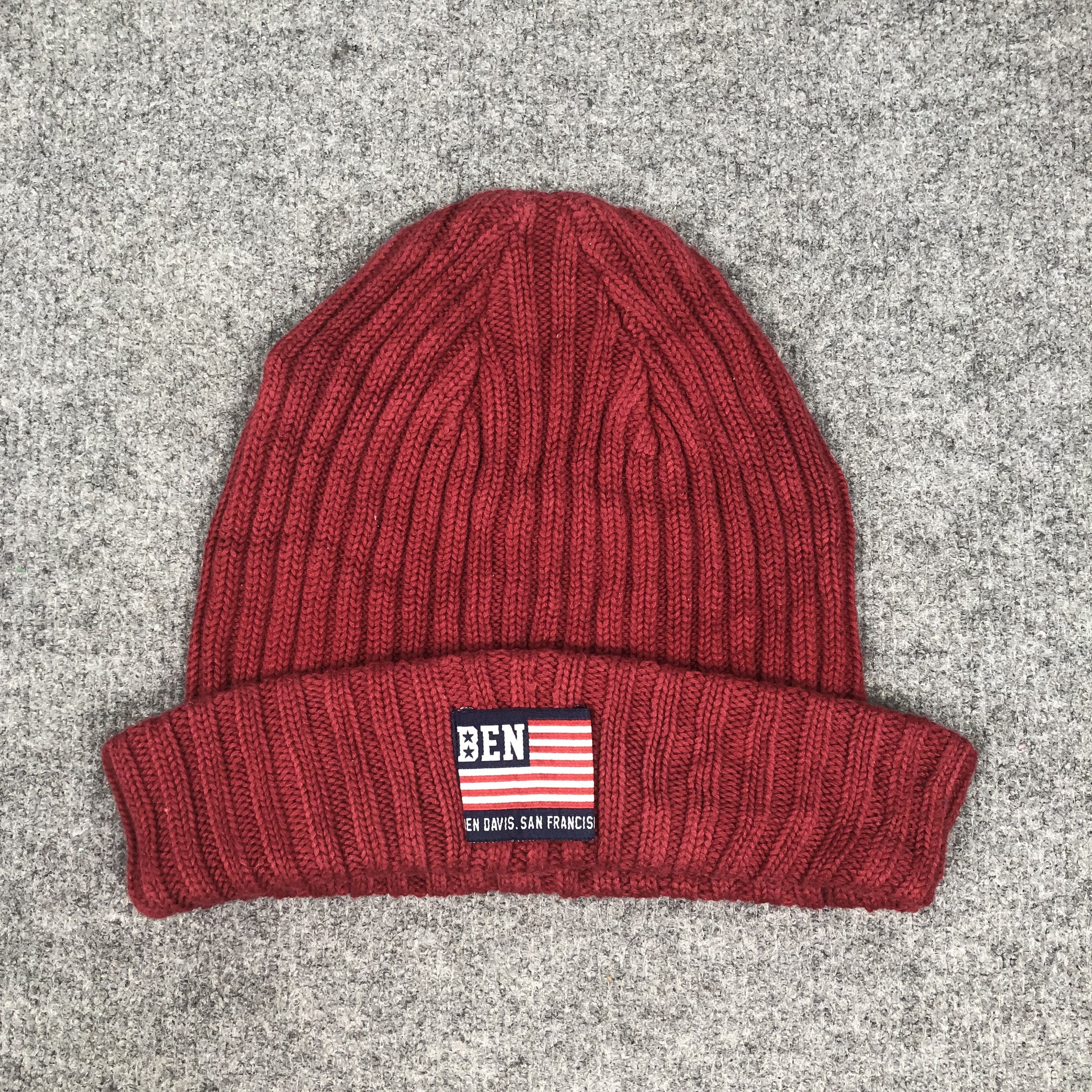 Ben Davis × Vintage Vintage Ben Davis Beanie Hat B1015 Size ONE SIZE - 4 Thumbnail