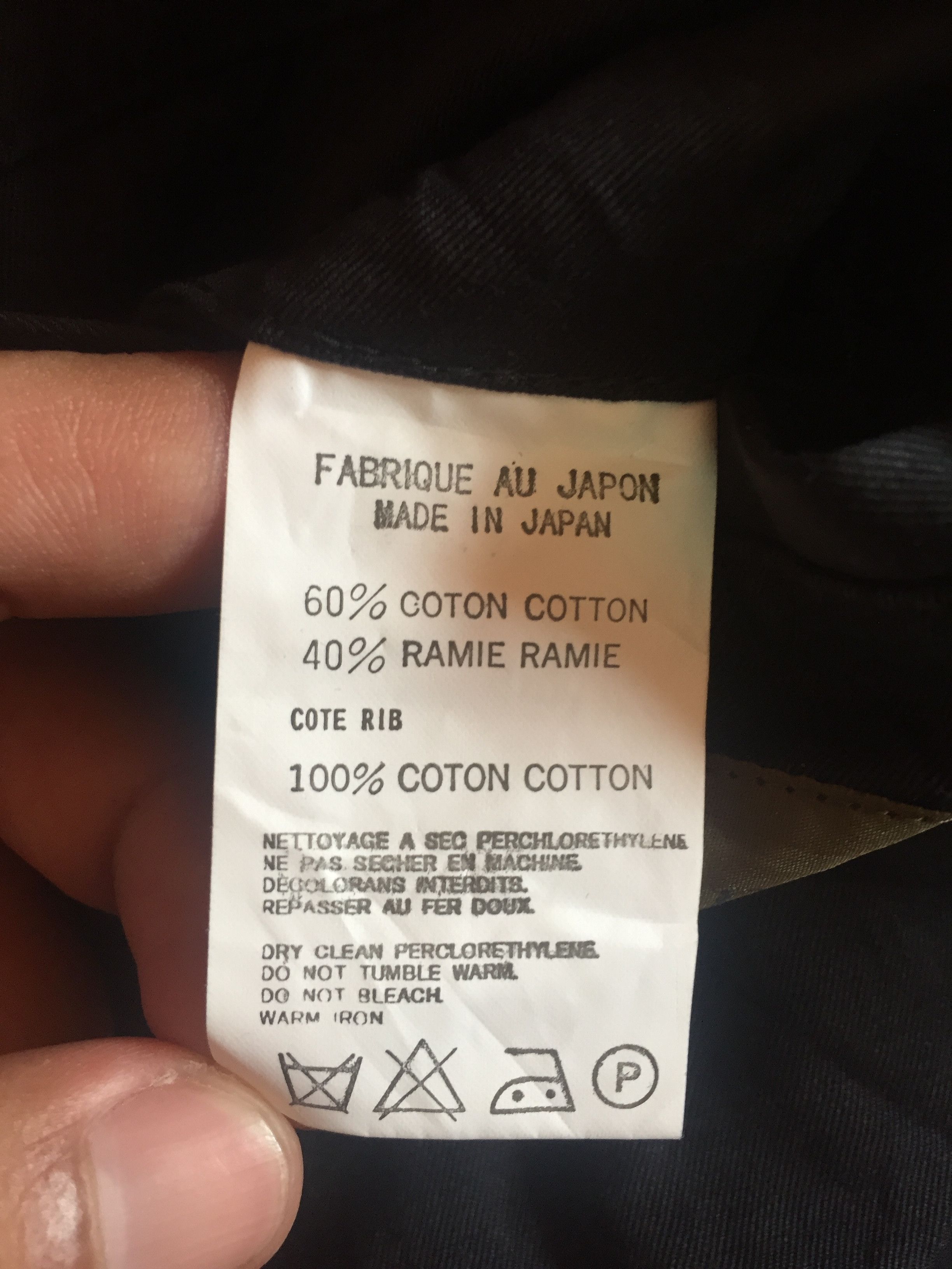 Y's for Men × Yohji Yamamoto YOHJI YAMAMOTO COTE RIB COTTON JACKET Size US M / EU 48-50 / 2 - 6 Thumbnail