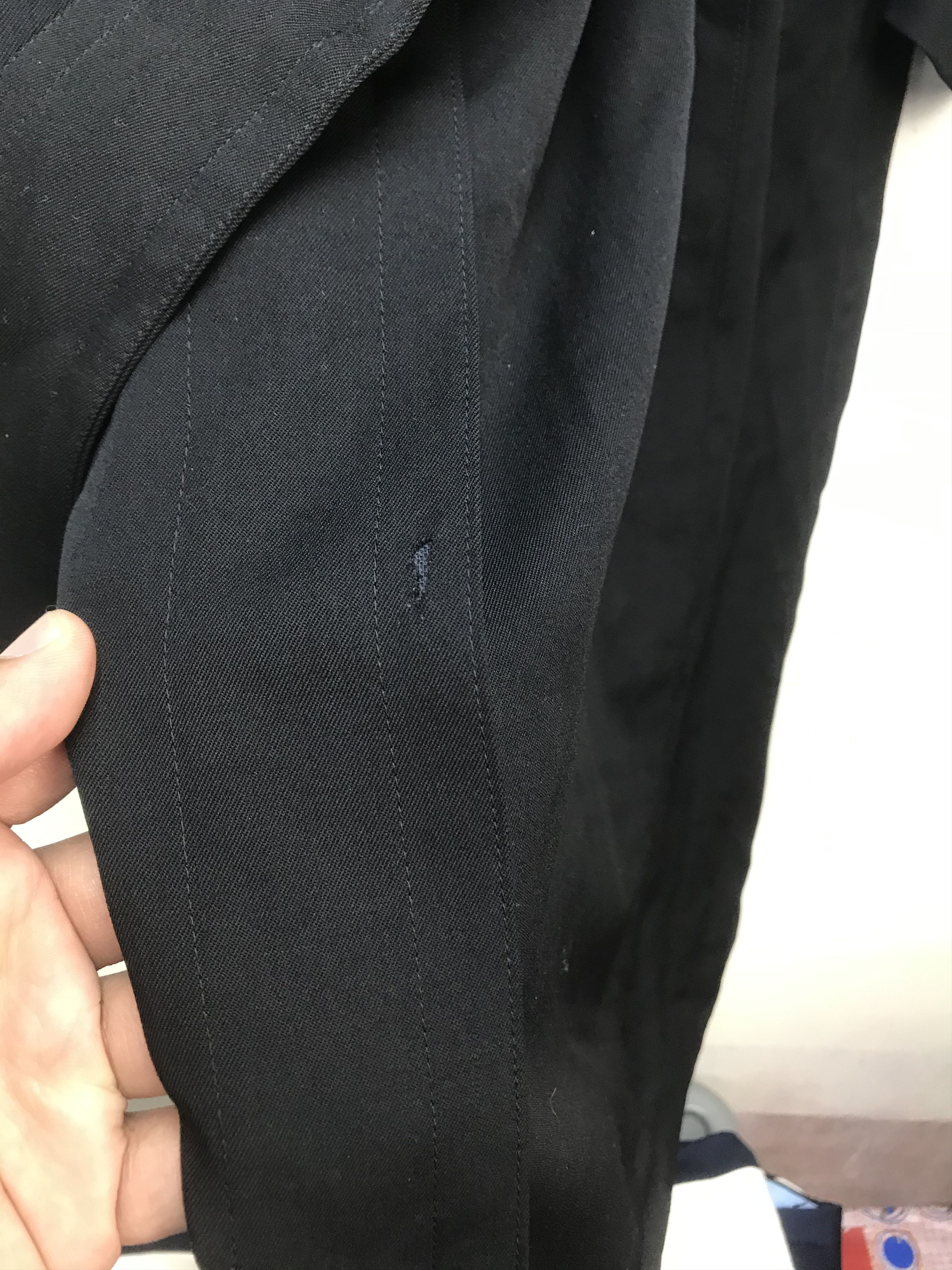 Yohji Yamamoto Yohji Yamamoto Long Belted Trench Overcoat BlackT Size US XL / EU 56 / 4 - 8 Thumbnail