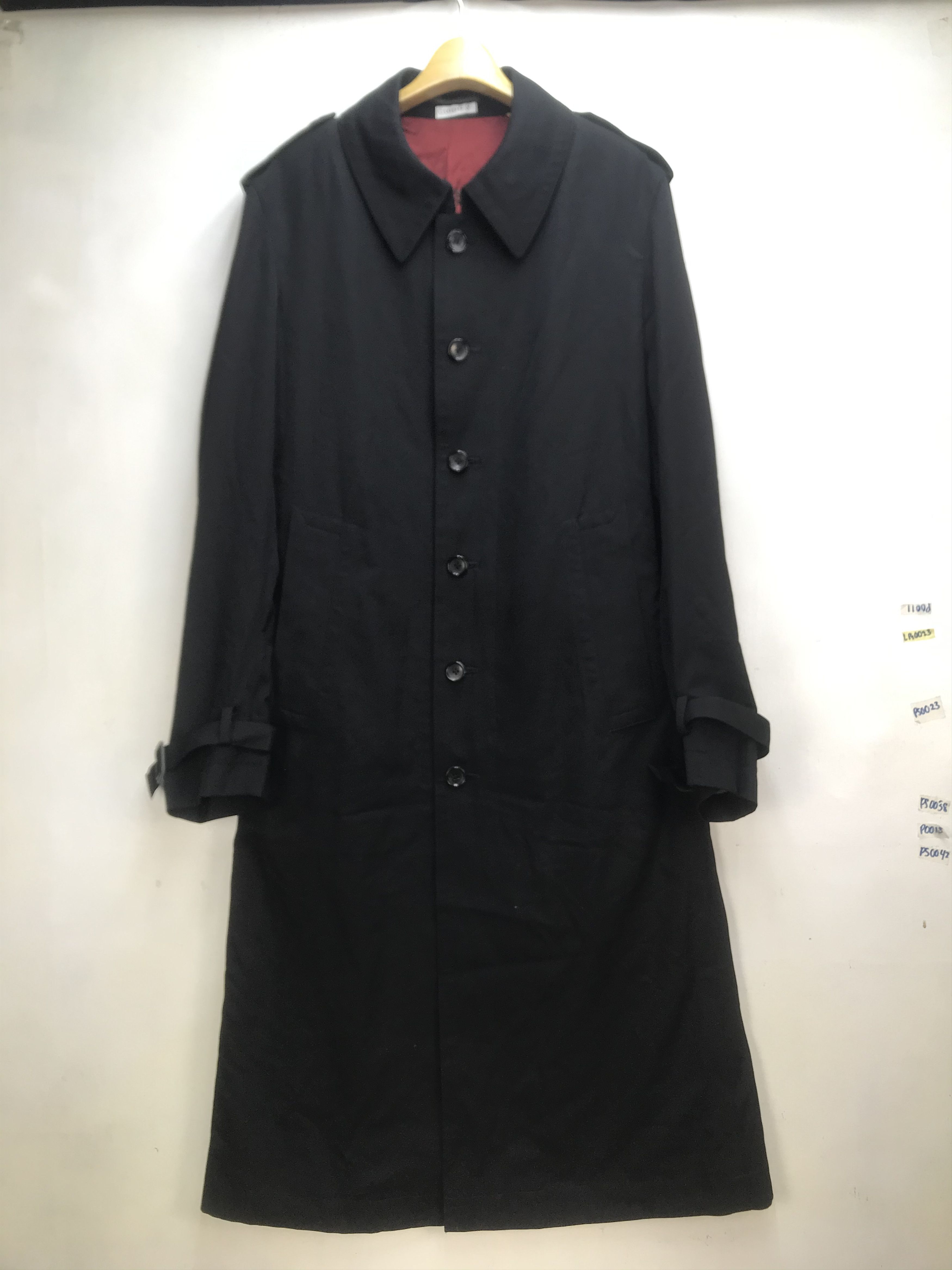 Yohji Yamamoto Yohji Yamamoto Long Belted Trench Overcoat BlackT Size US XL / EU 56 / 4 - 3 Thumbnail