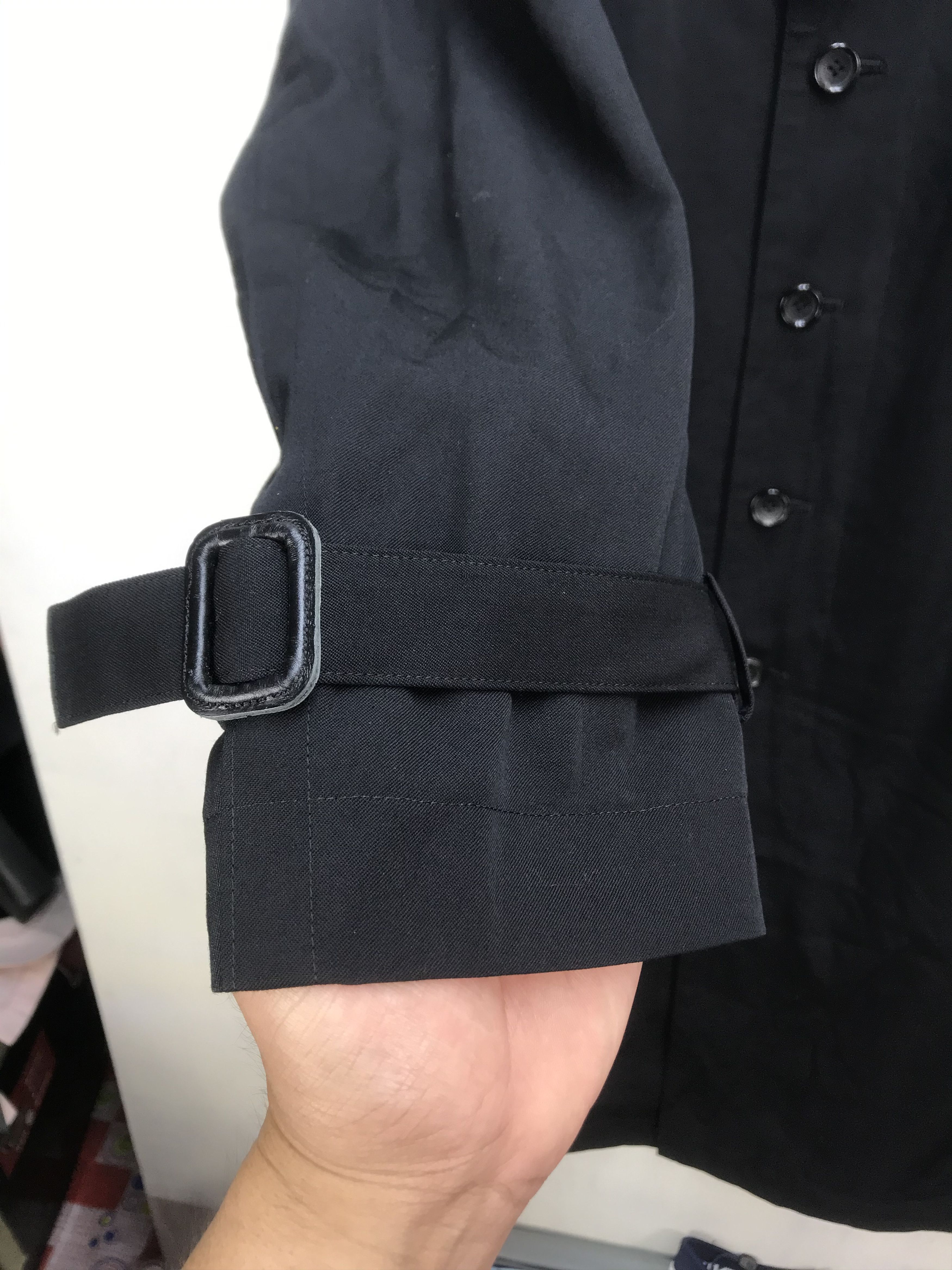Yohji Yamamoto Yohji Yamamoto Long Belted Trench Overcoat BlackT Size US XL / EU 56 / 4 - 11 Thumbnail