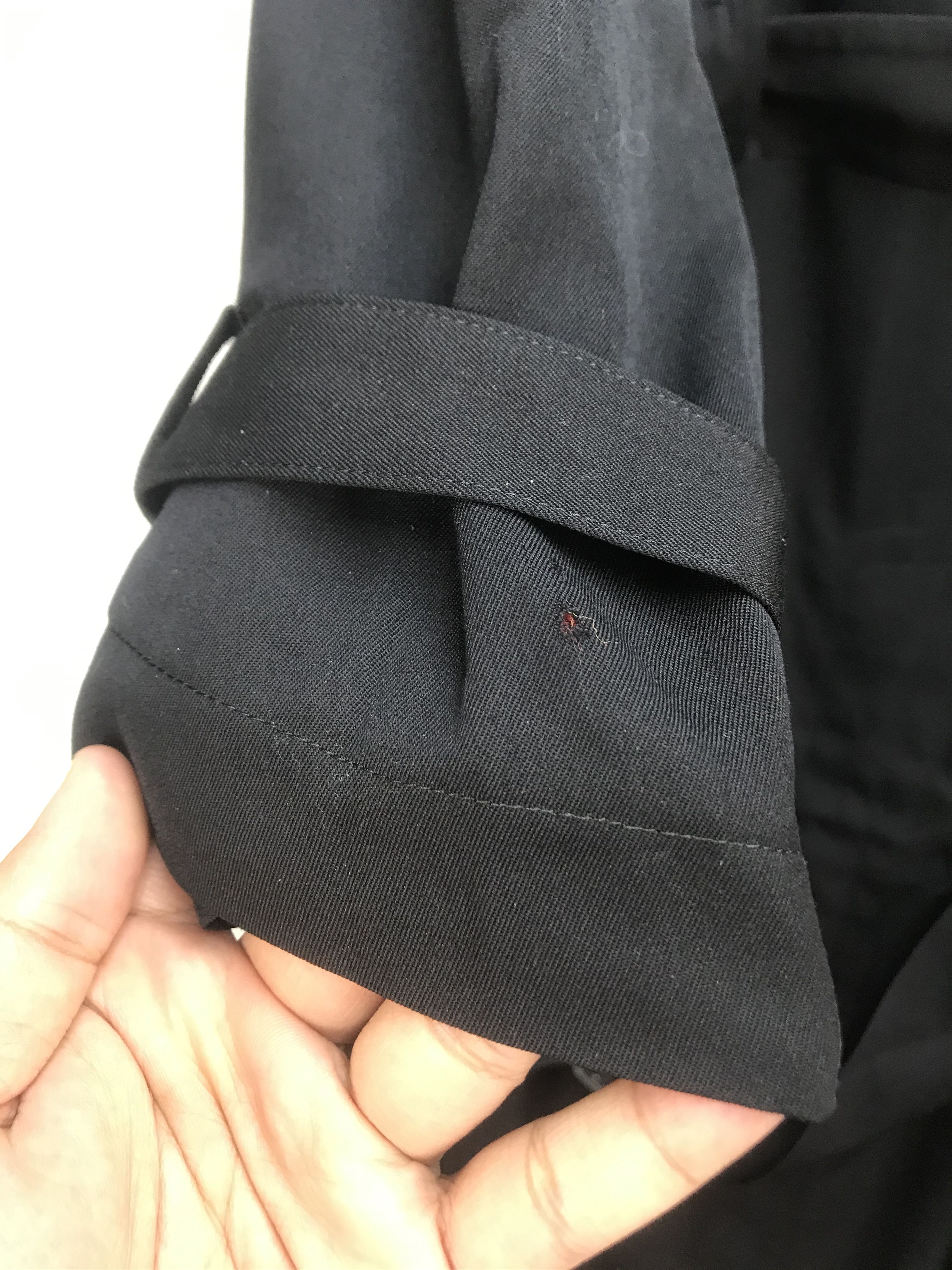 Yohji Yamamoto Yohji Yamamoto Long Belted Trench Overcoat BlackT Size US XL / EU 56 / 4 - 9 Thumbnail