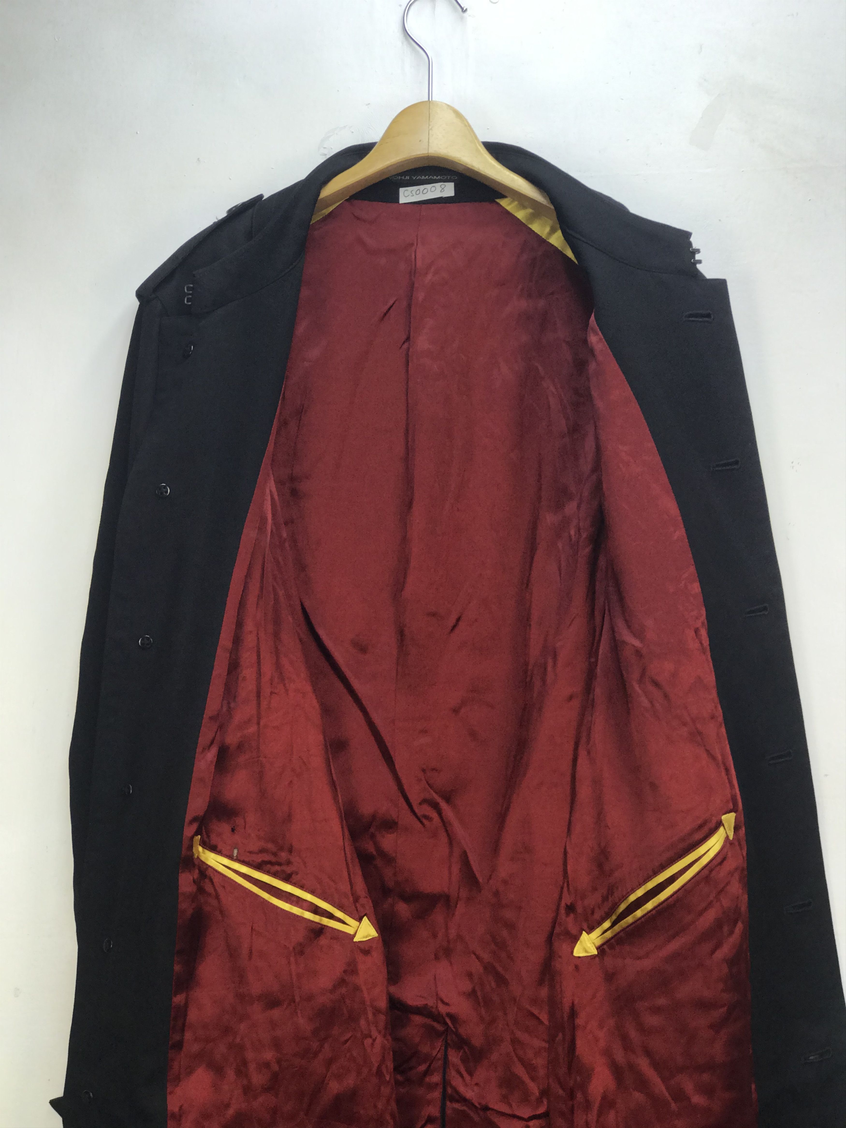 Yohji Yamamoto Yohji Yamamoto Long Belted Trench Overcoat BlackT Size US XL / EU 56 / 4 - 2 Thumbnail