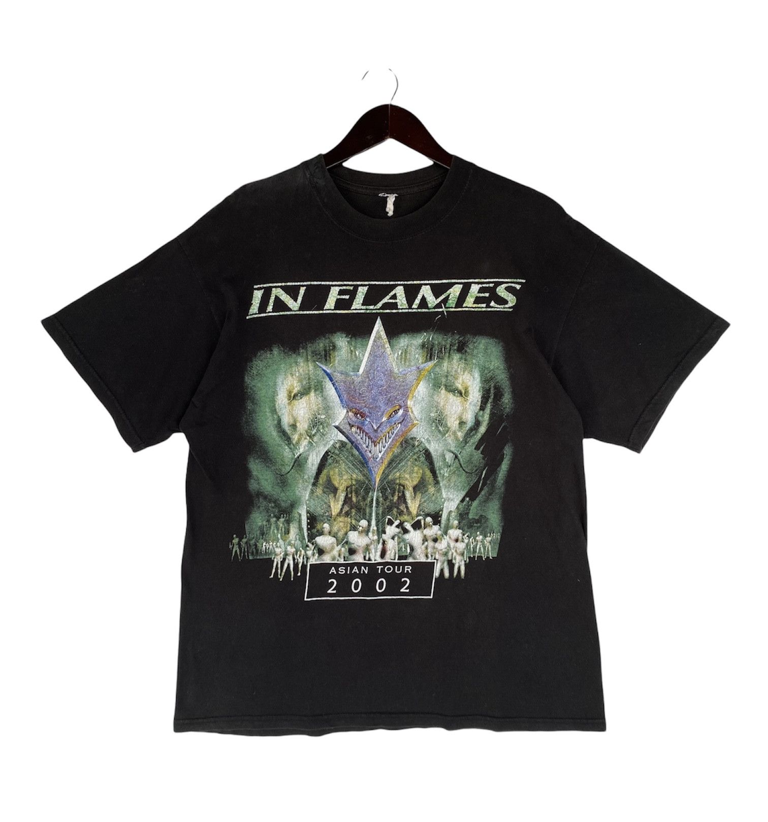 Band Tees 💥VINTAGE IN FLAMES melodic death metal band Asian shirt Size US M / EU 48-50 / 2 - 1 Thumbnail