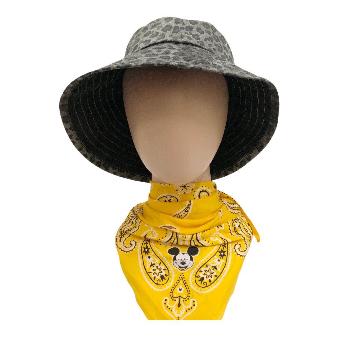 EVEX by Krizia Uomo Bucket Hat ( Black / Black Leopard )