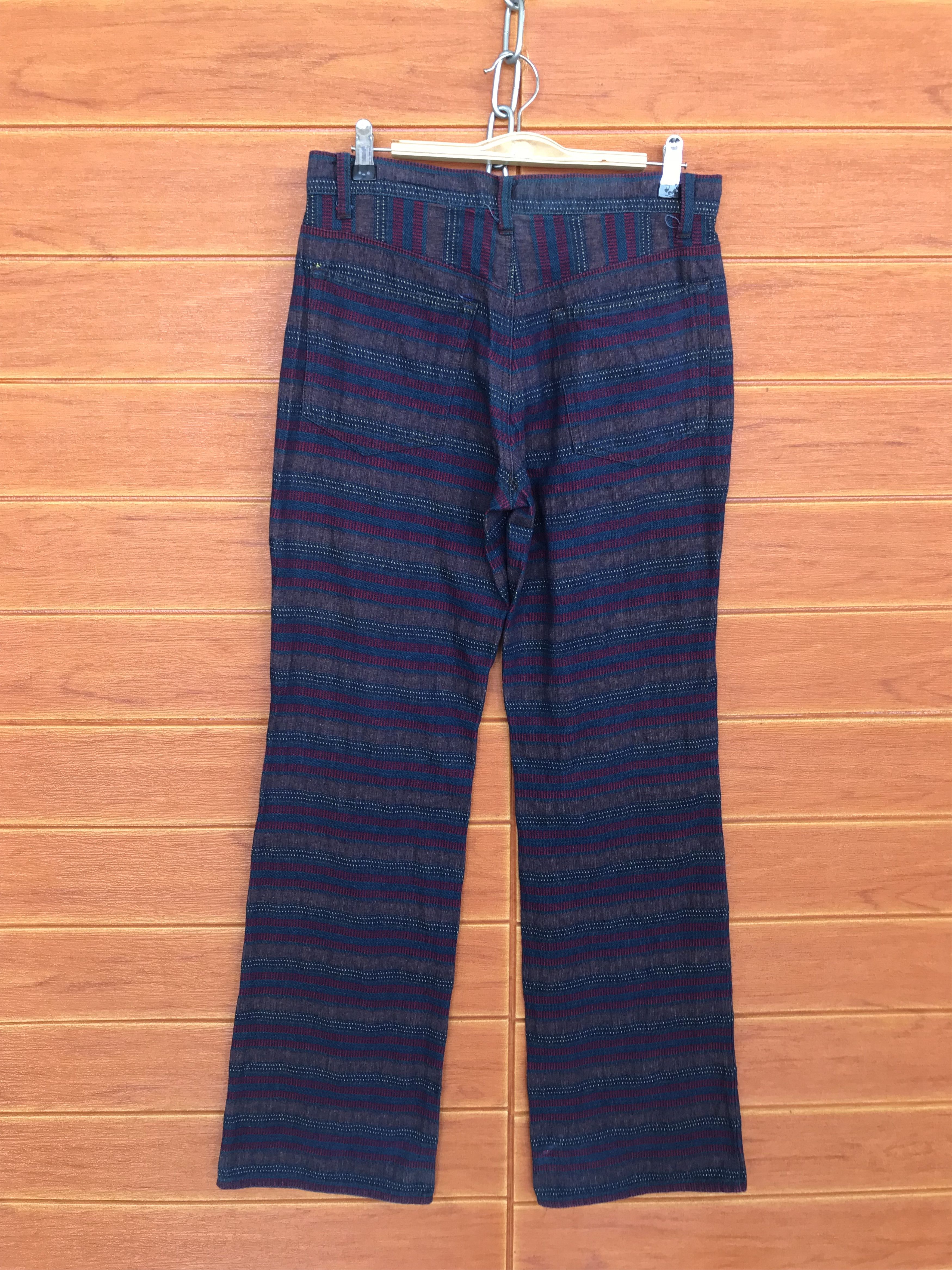 Hysteric Glamour Made In Japan J.SECRET.B Striped Denim Pants Size US 31 - 7 Thumbnail