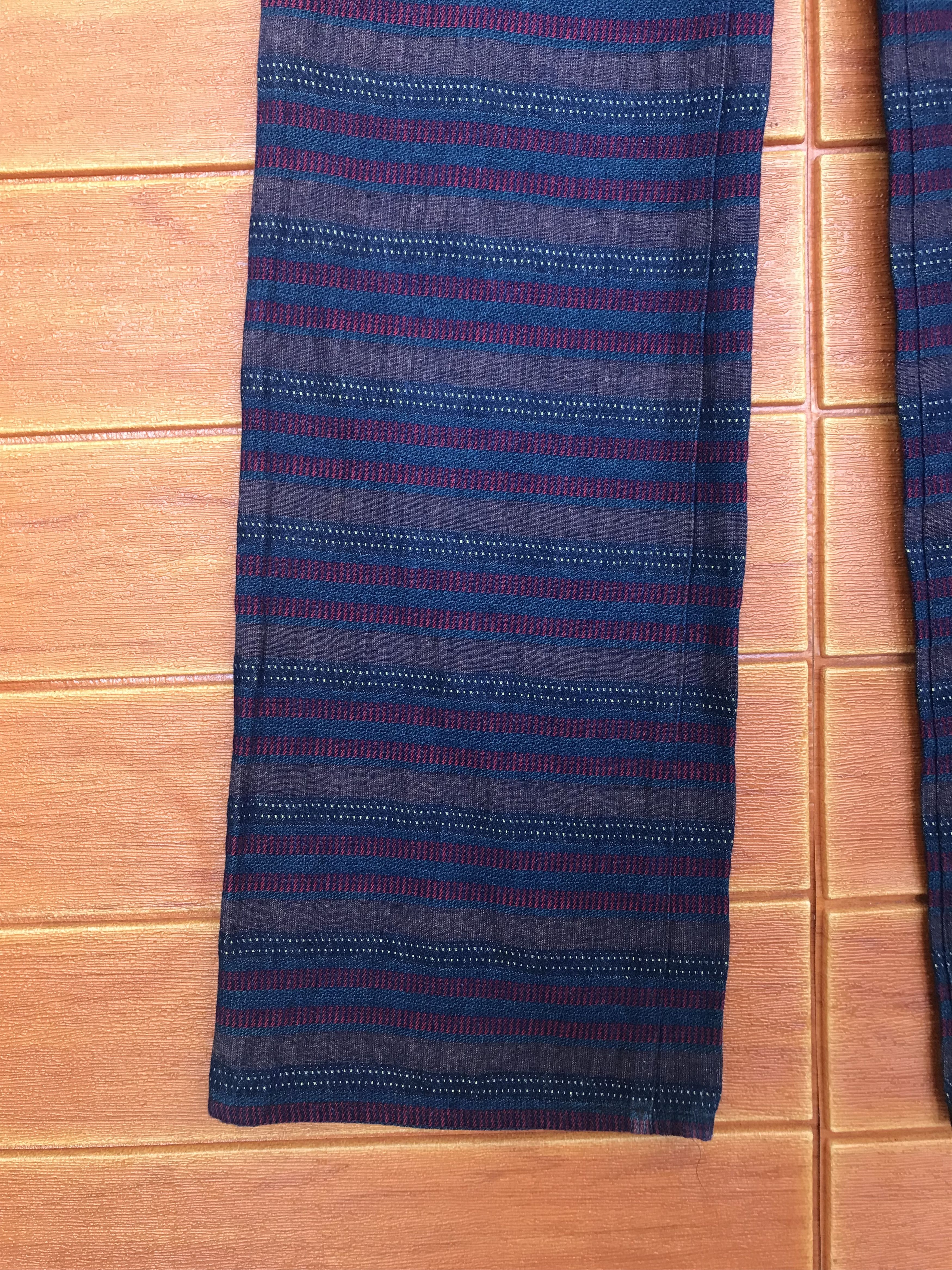 Hysteric Glamour Made In Japan J.SECRET.B Striped Denim Pants Size US 31 - 3 Thumbnail