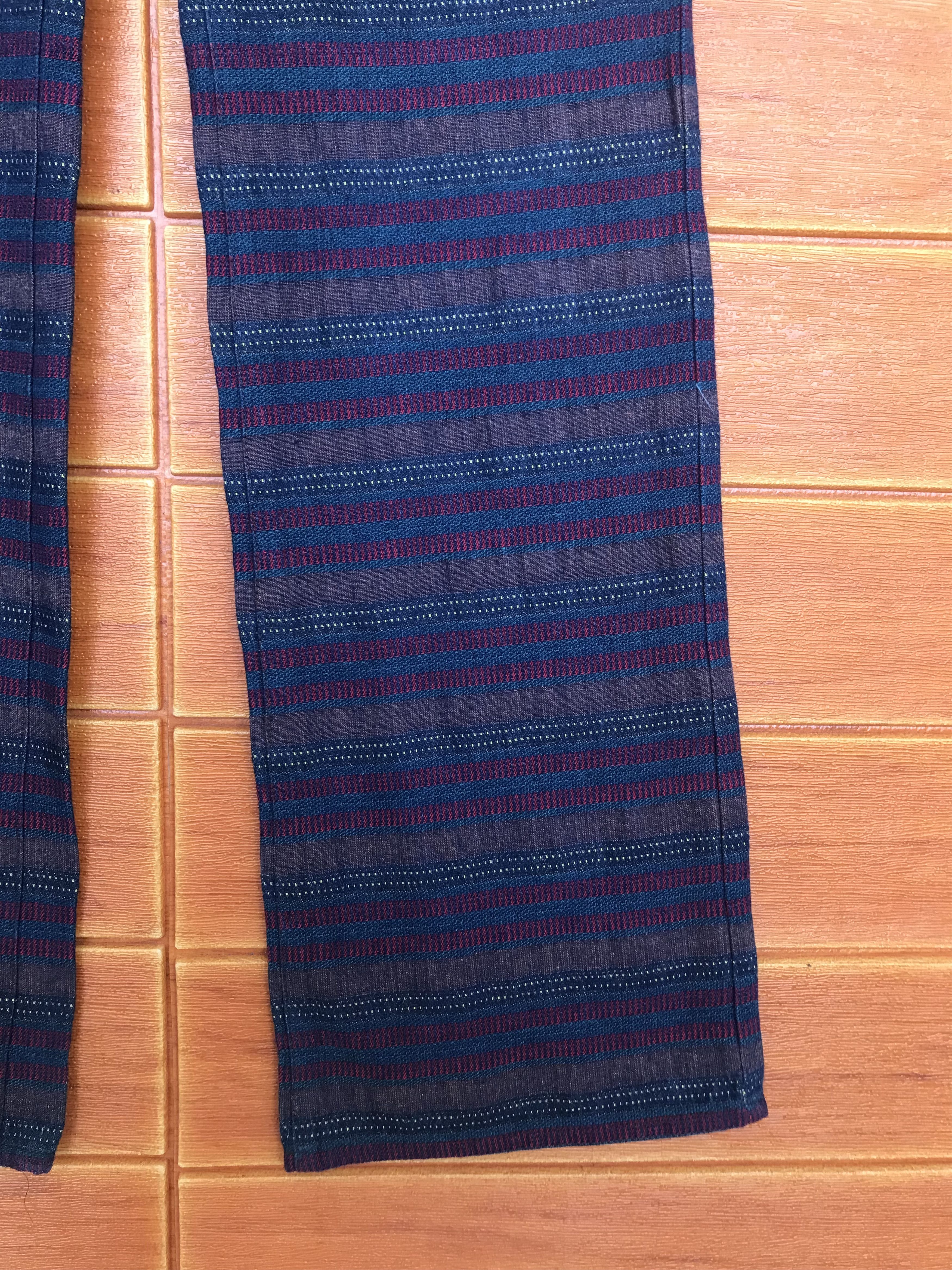 Hysteric Glamour Made In Japan J.SECRET.B Striped Denim Pants Size US 31 - 4 Thumbnail