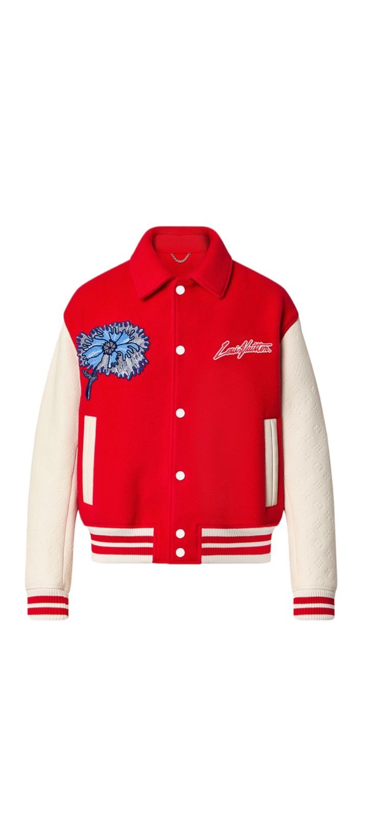 LV X YK Embroidered Varsity Jacket
