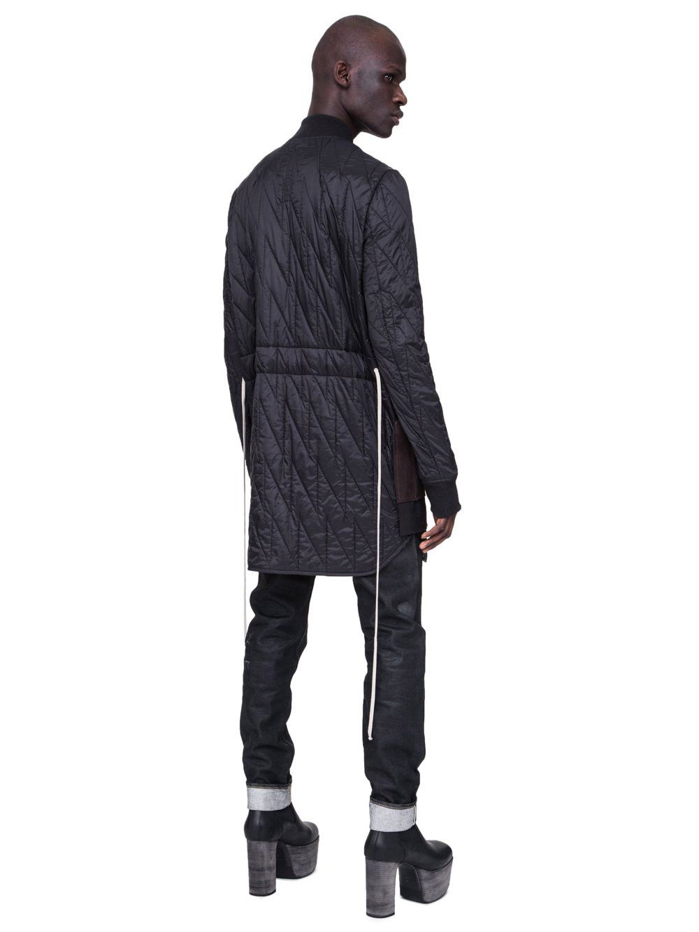 Rick Owens BNWT RICK OWENS FW19 LARRY RUNWAY QUILTED LINER PEACOAT Size US M / EU 48-50 / 2 - 9 Thumbnail
